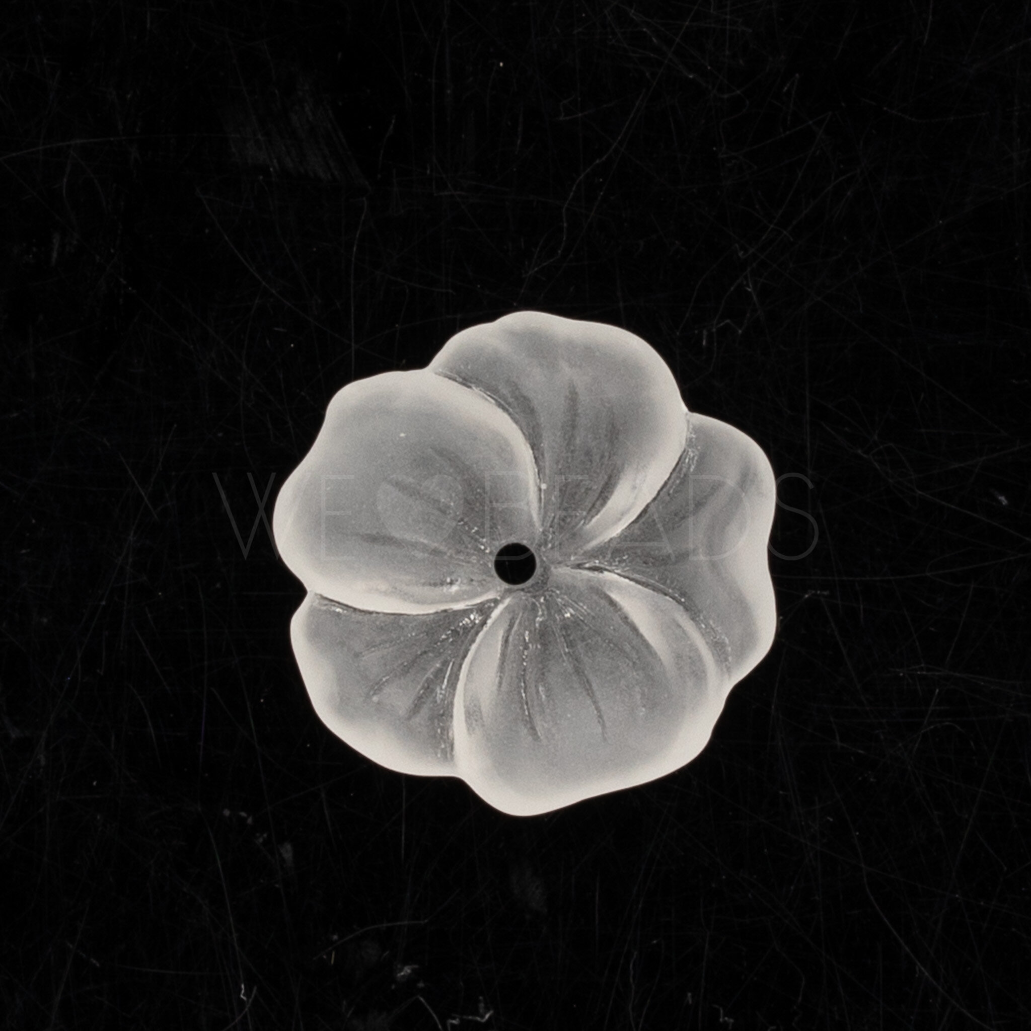 14mm Flower Beads in crystall frosted