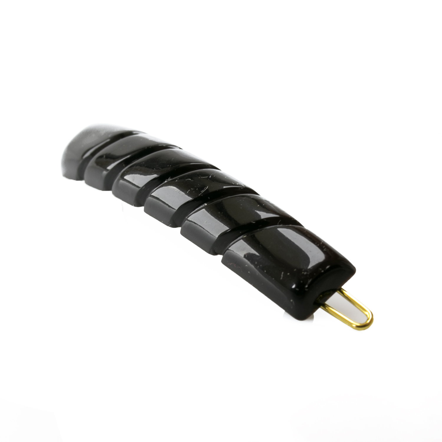 Dratspange in schwarz Satt, klein