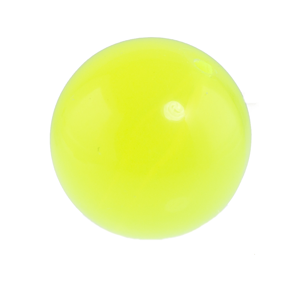 25mm Roundbead in neon yellow Opal