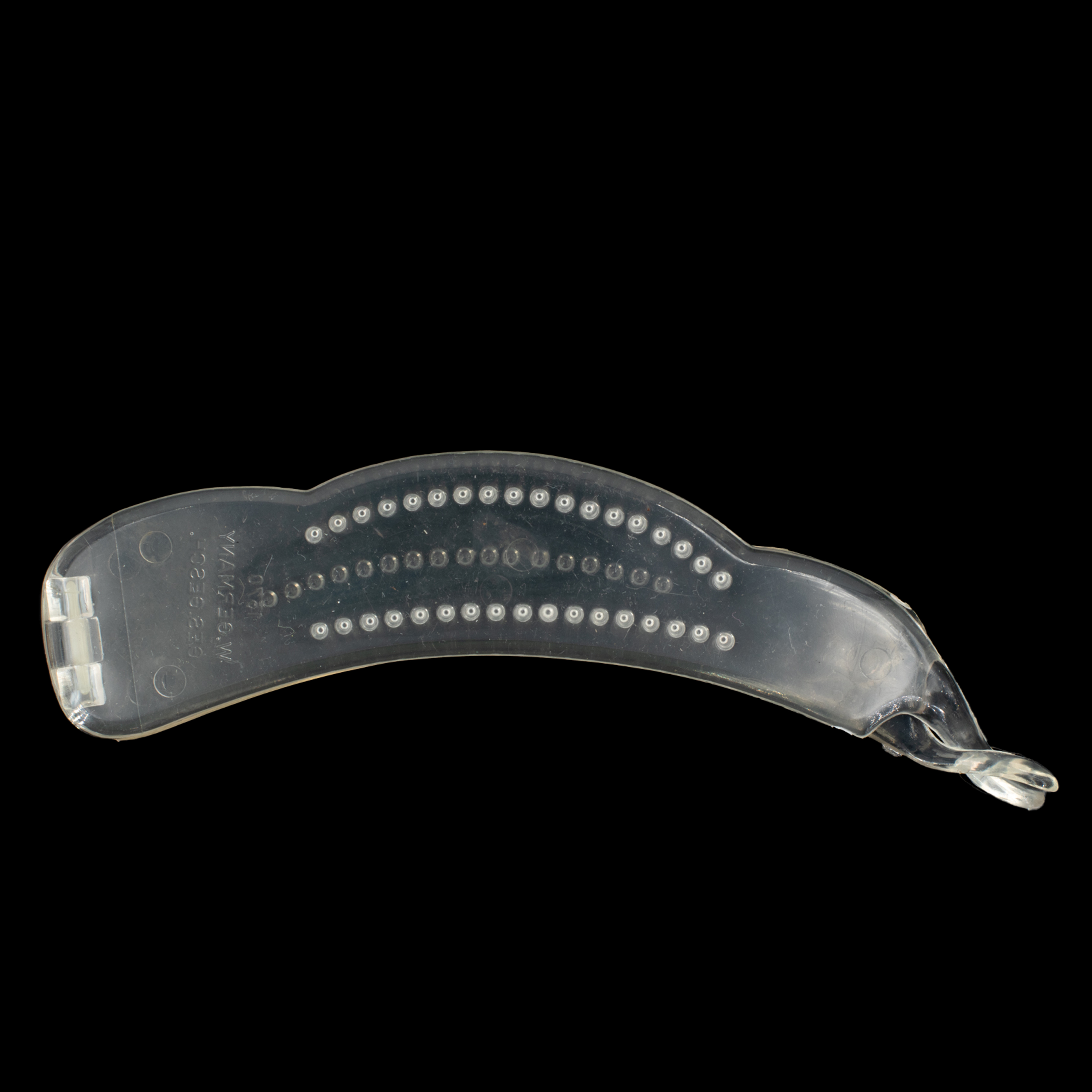 13cm Bananenspange in glasklar , Large