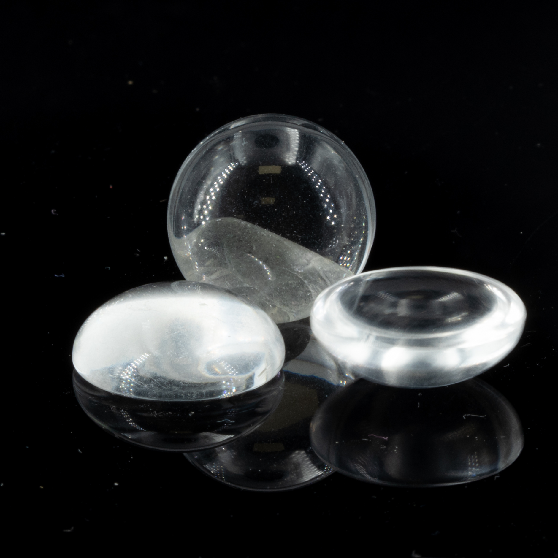 10mm Cabochon oval - glasklar Transparent