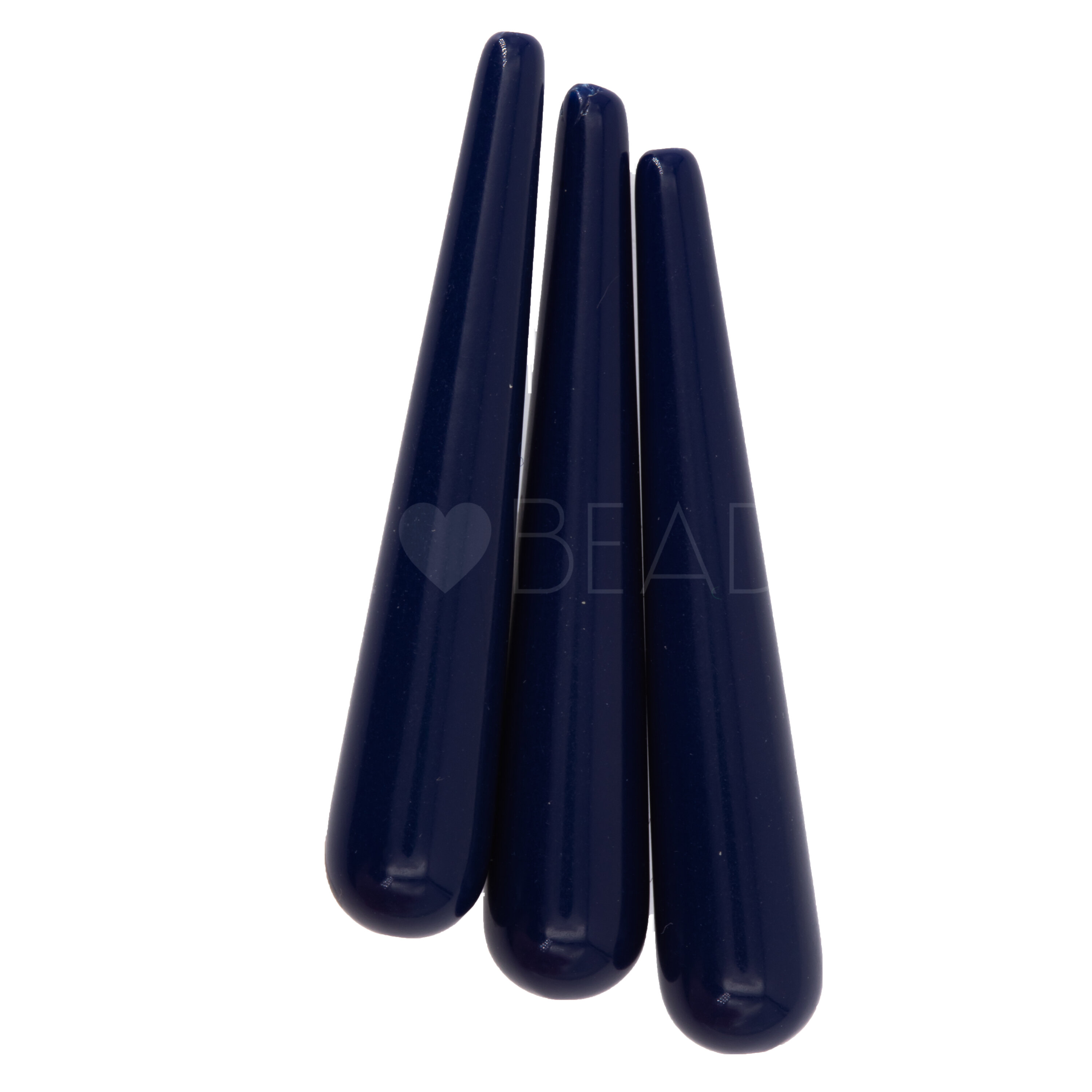 38x7 drop Beads in steelblue