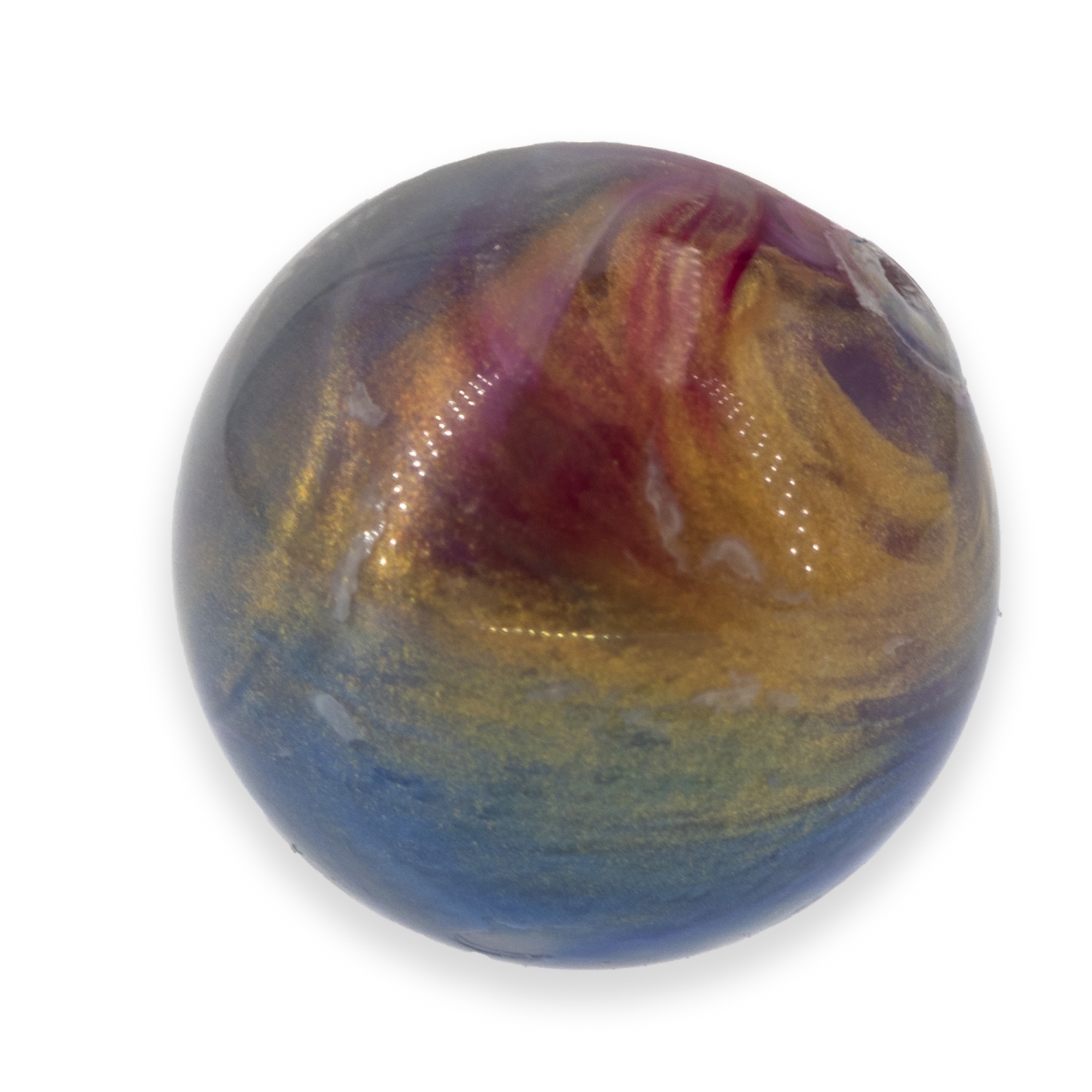 12mm Rundperle in  lila jade  Marmor