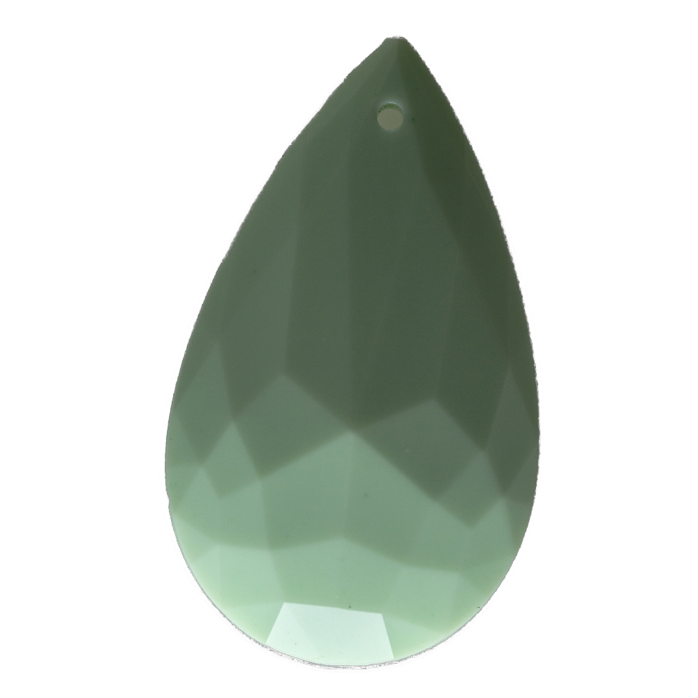 37x22 drop Charm- mintgreen Opaque
