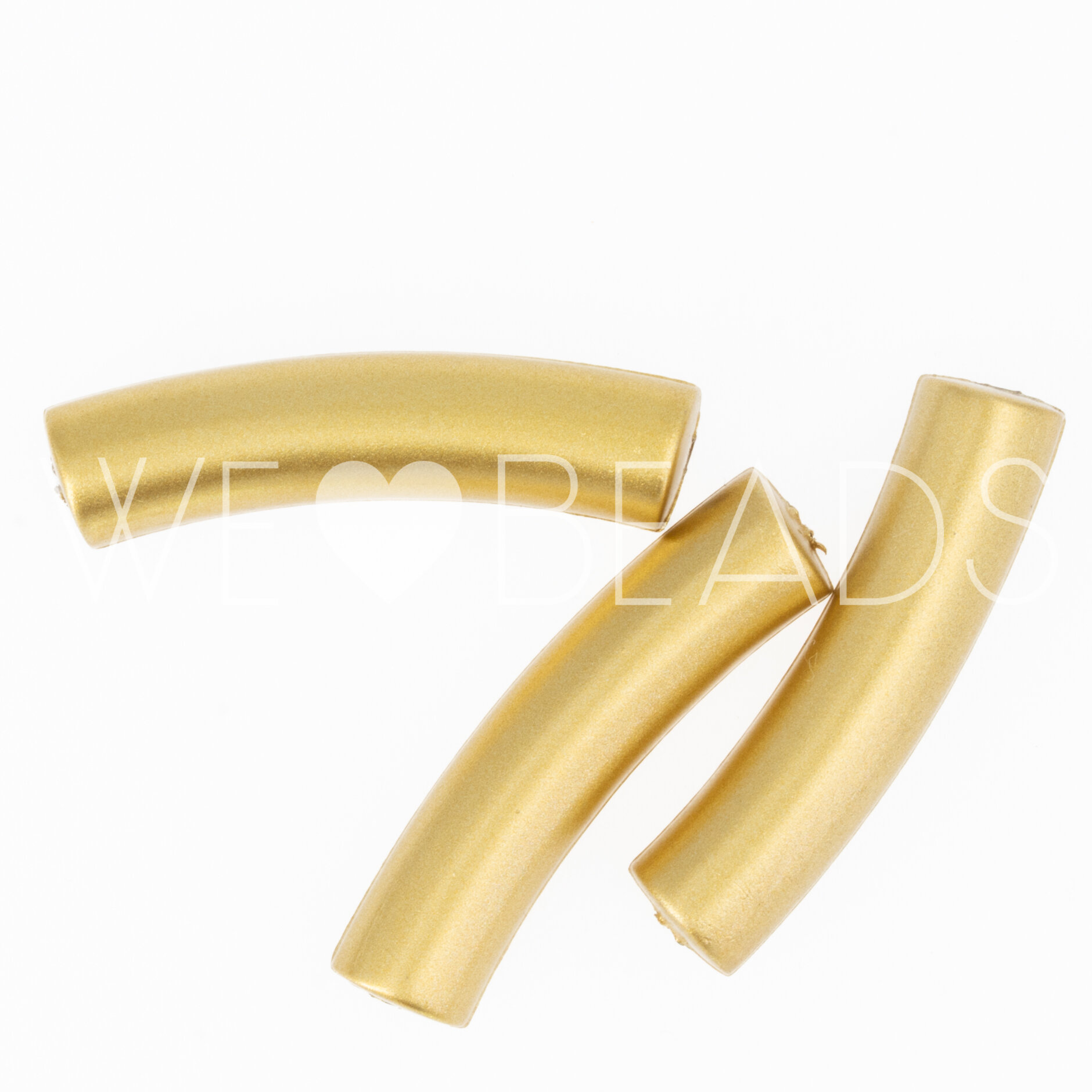  Perle Röhrchen in gold