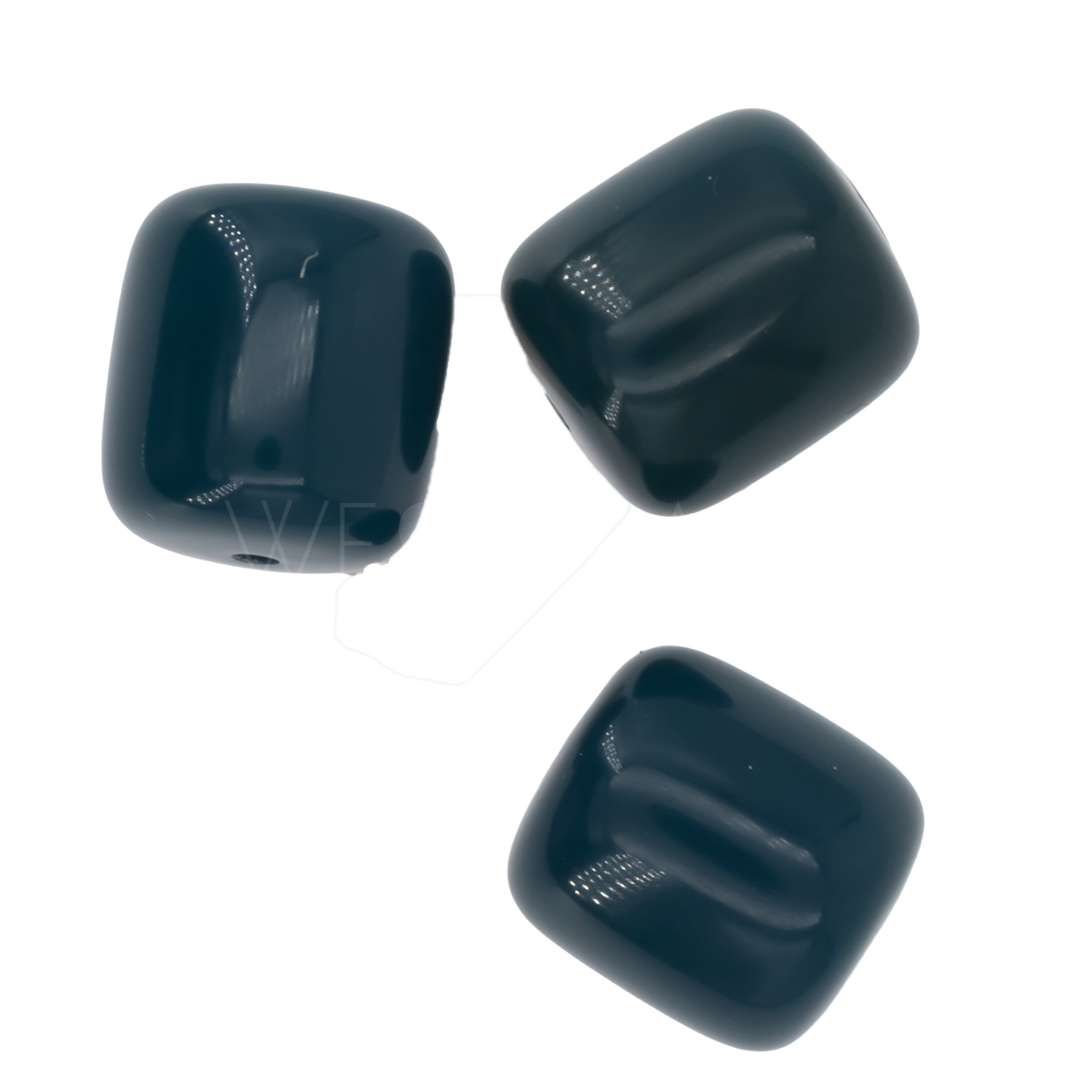 16x15 cylinder Beads in teal