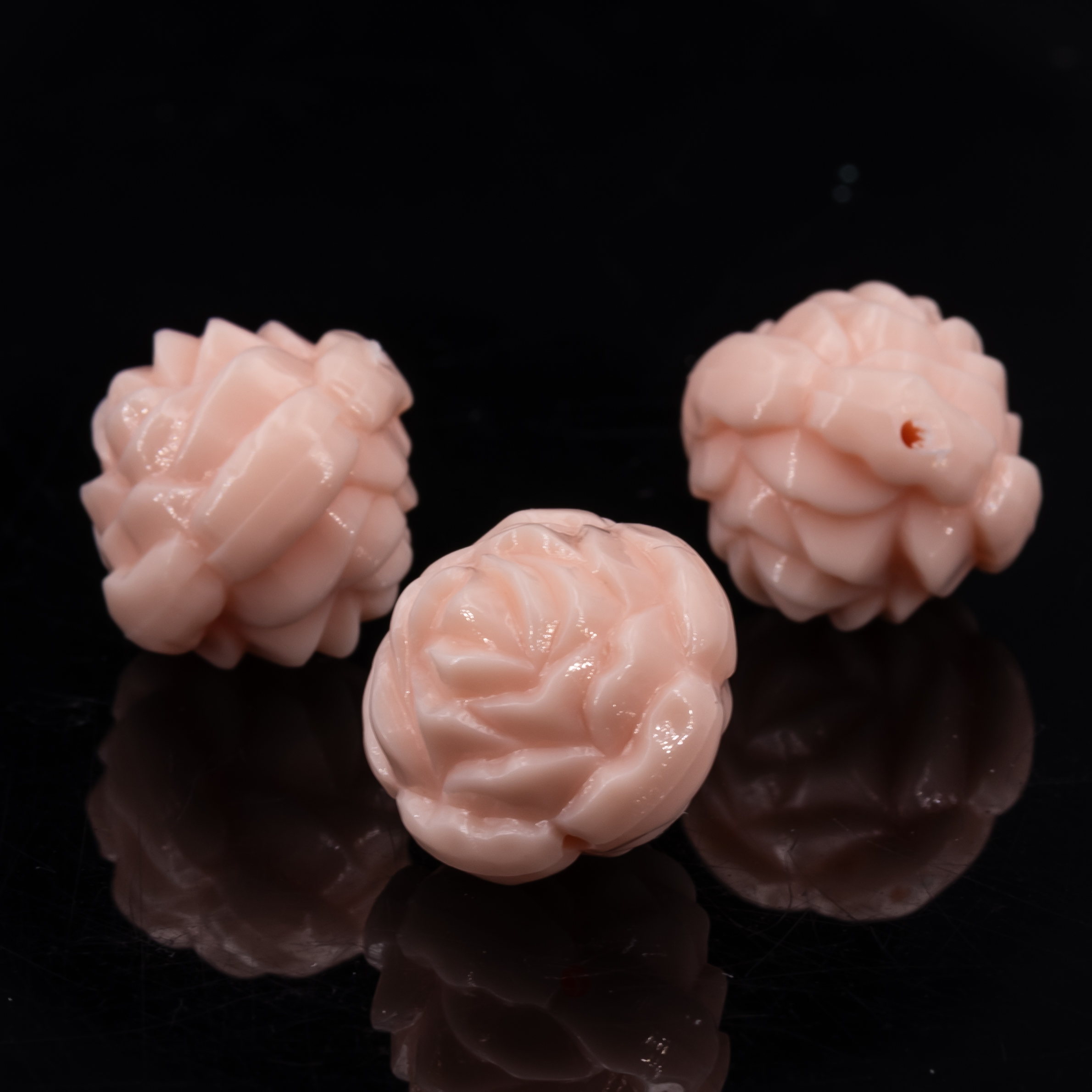 14mm Rose Perle in muschelrosa