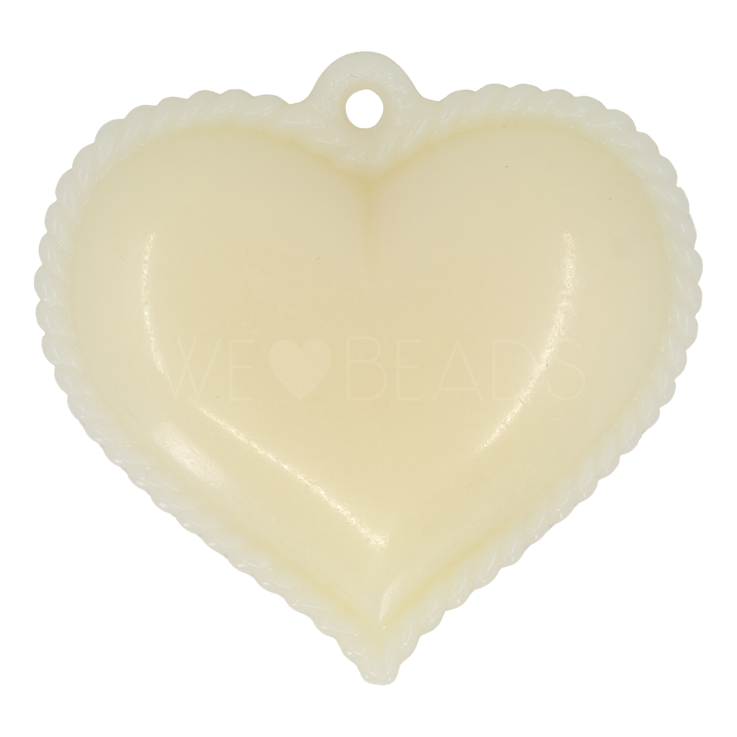 Heart Charm in ivory