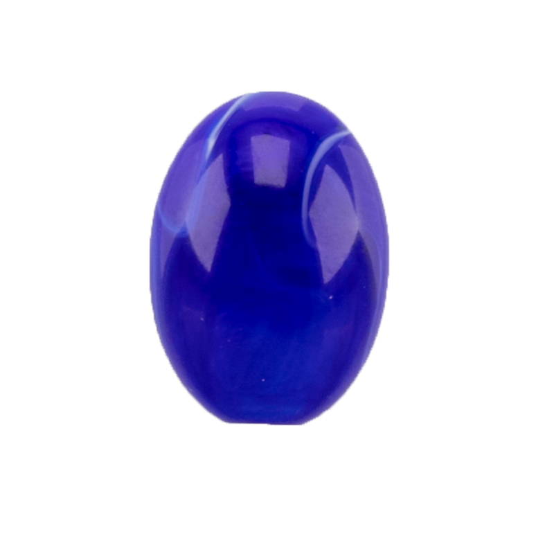 14x10 Cabochon oval - königsblau Marmor