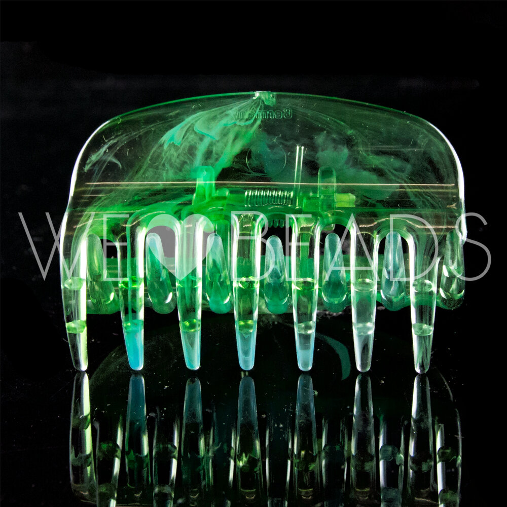 Haarklammer in laubgrün , medium