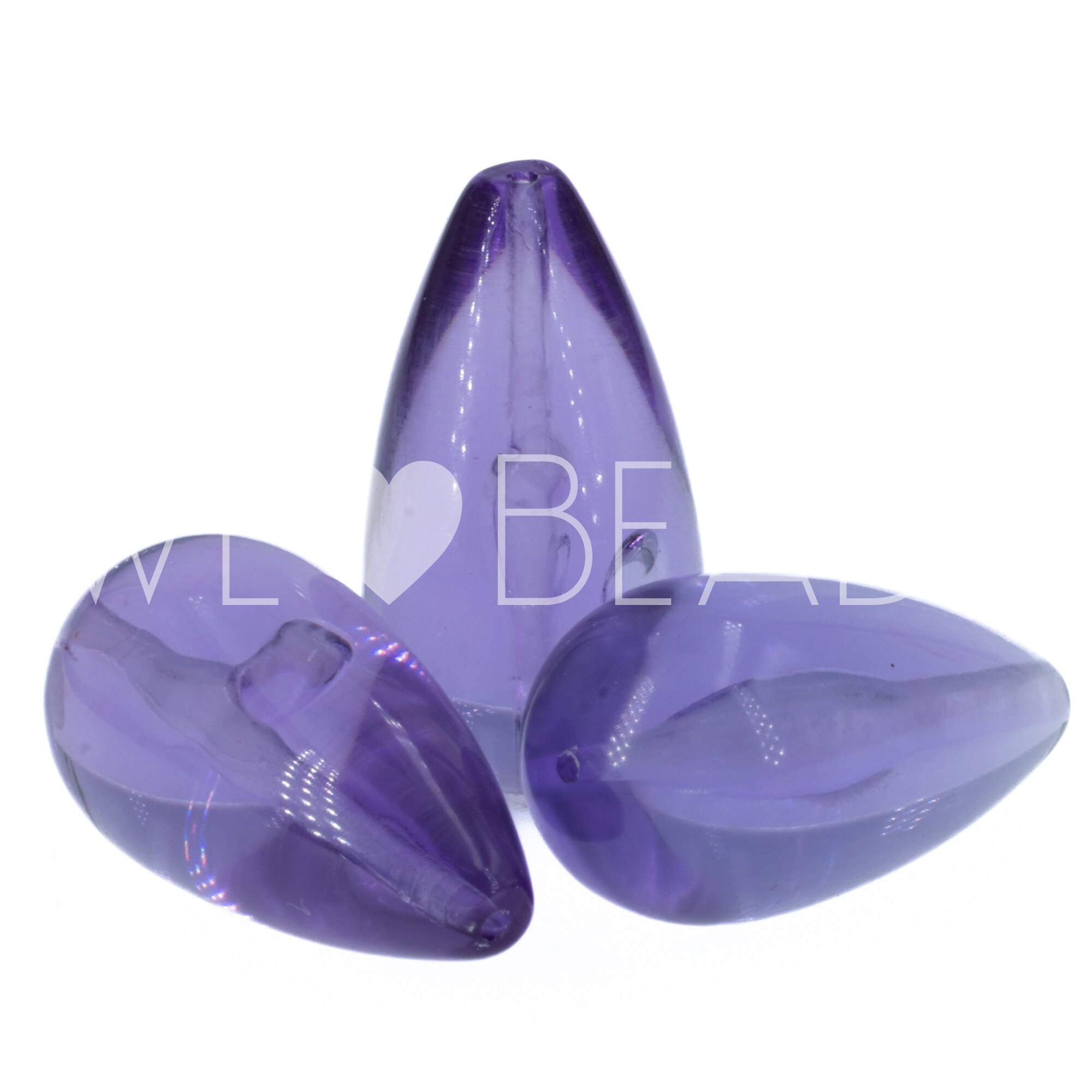 26x14 Tropfen perle in Flieder 