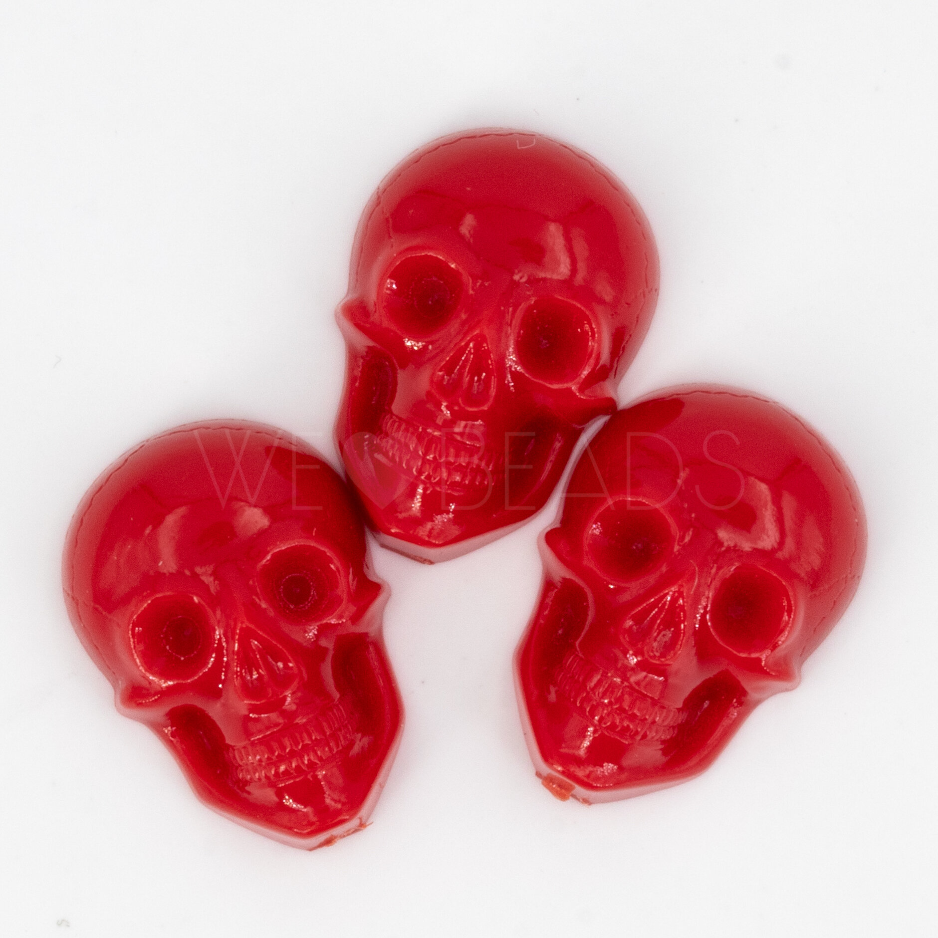 20x14 Cabochon Totenkopf in rot