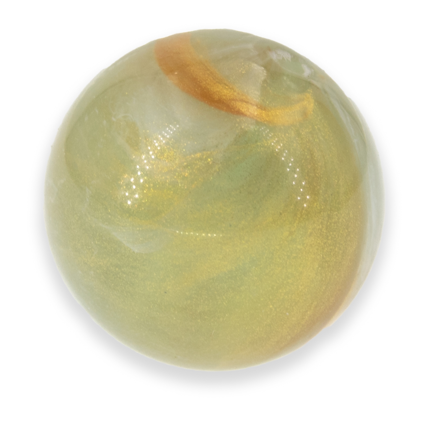 12mm Roundbead in Olive Pearl Marbled