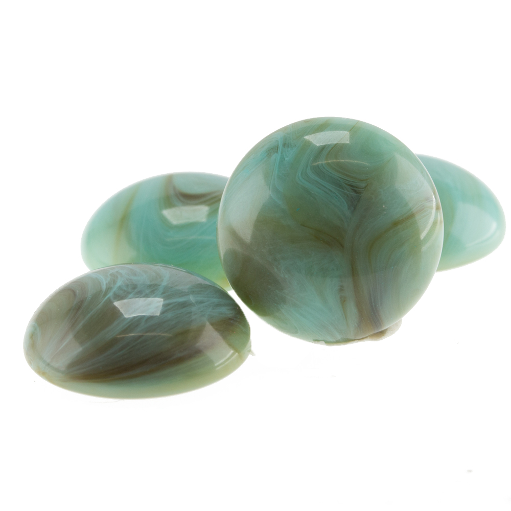12mm Cabochon Rund in türkis