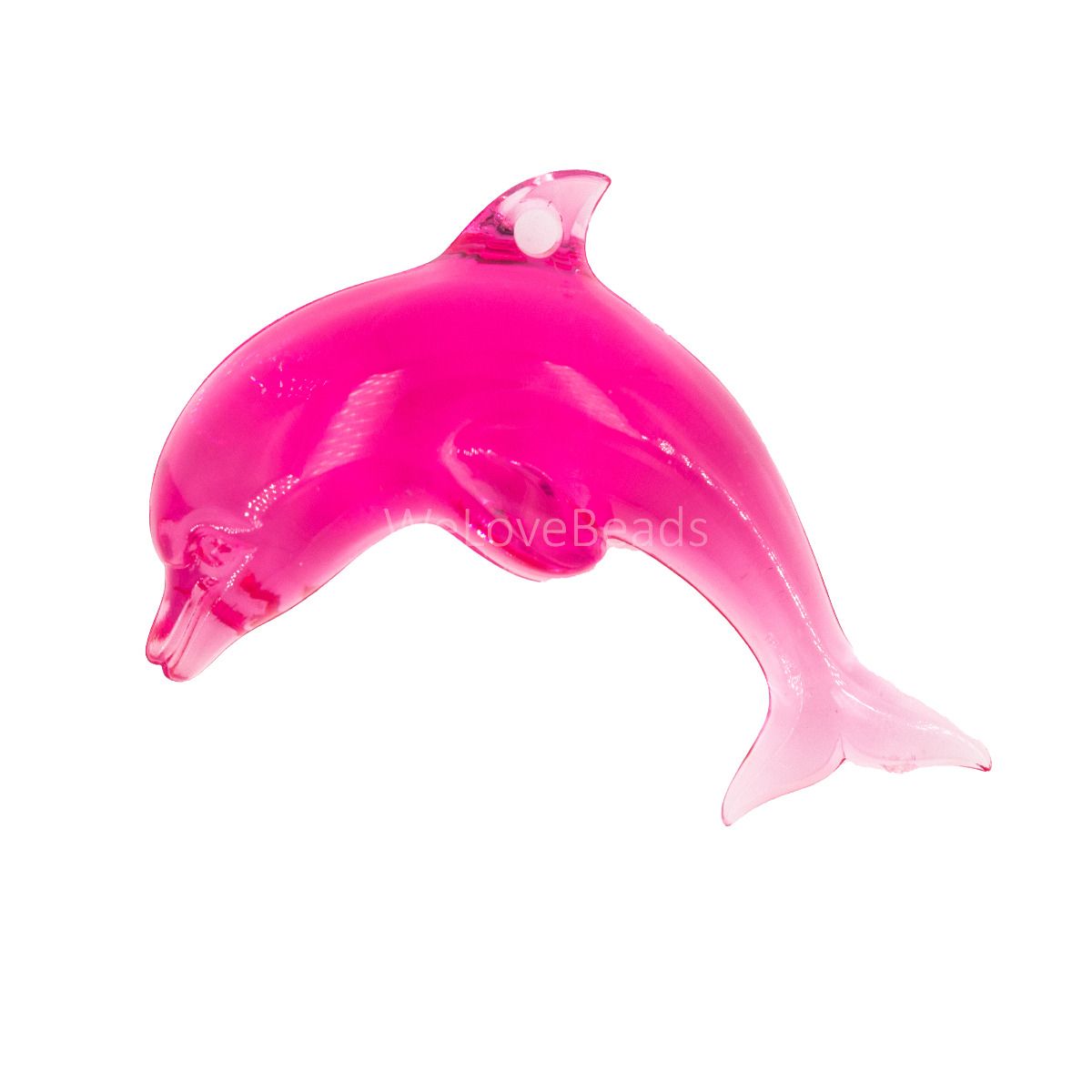45x30 delfin Anhänger - pink Transparent