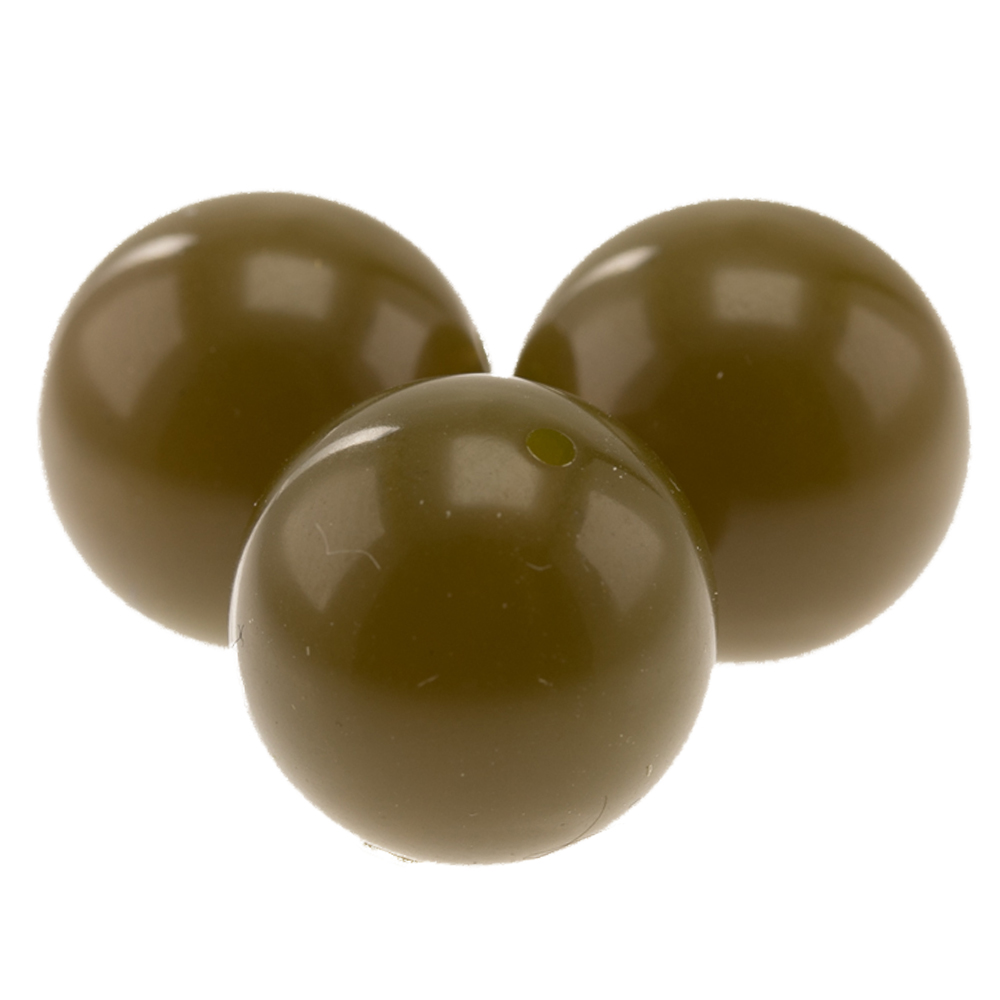12mm Roundbead in dark olive green Opal