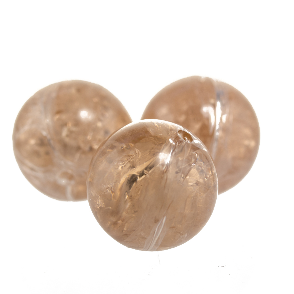 18mm Rundperle in  Nude Crash