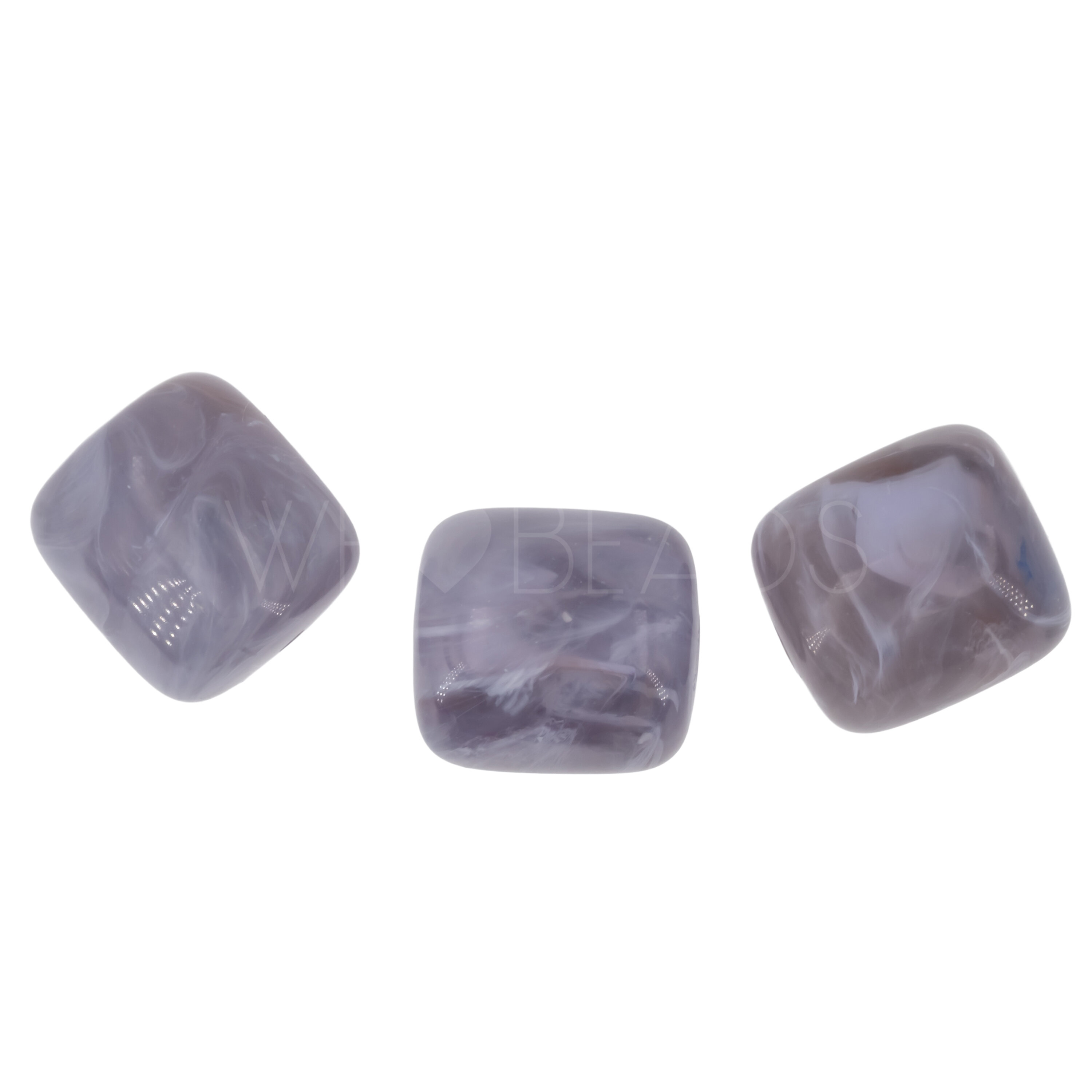 16x15 cylinder Beads in heather purple