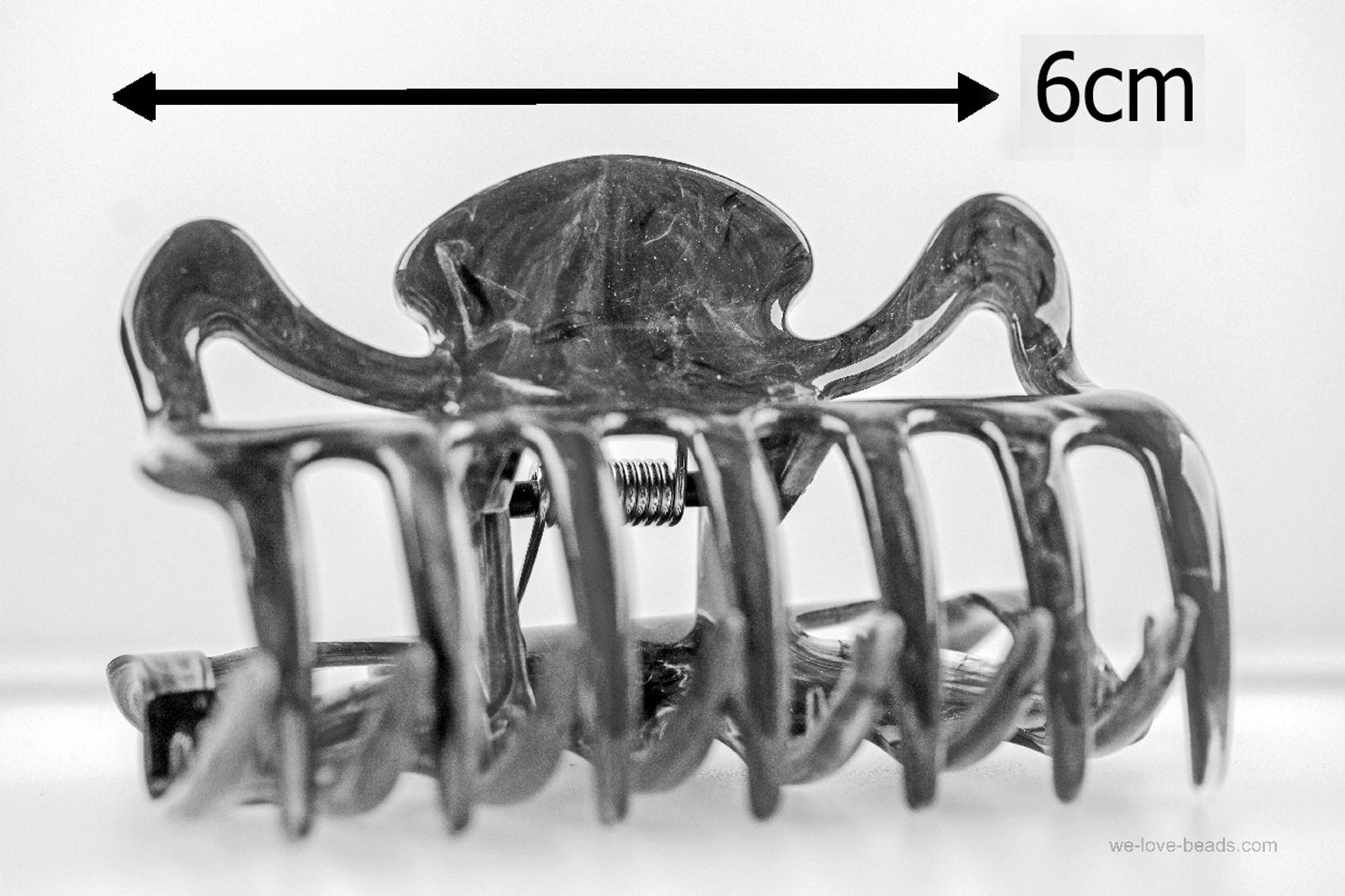 Haarklammer in weiß , medium