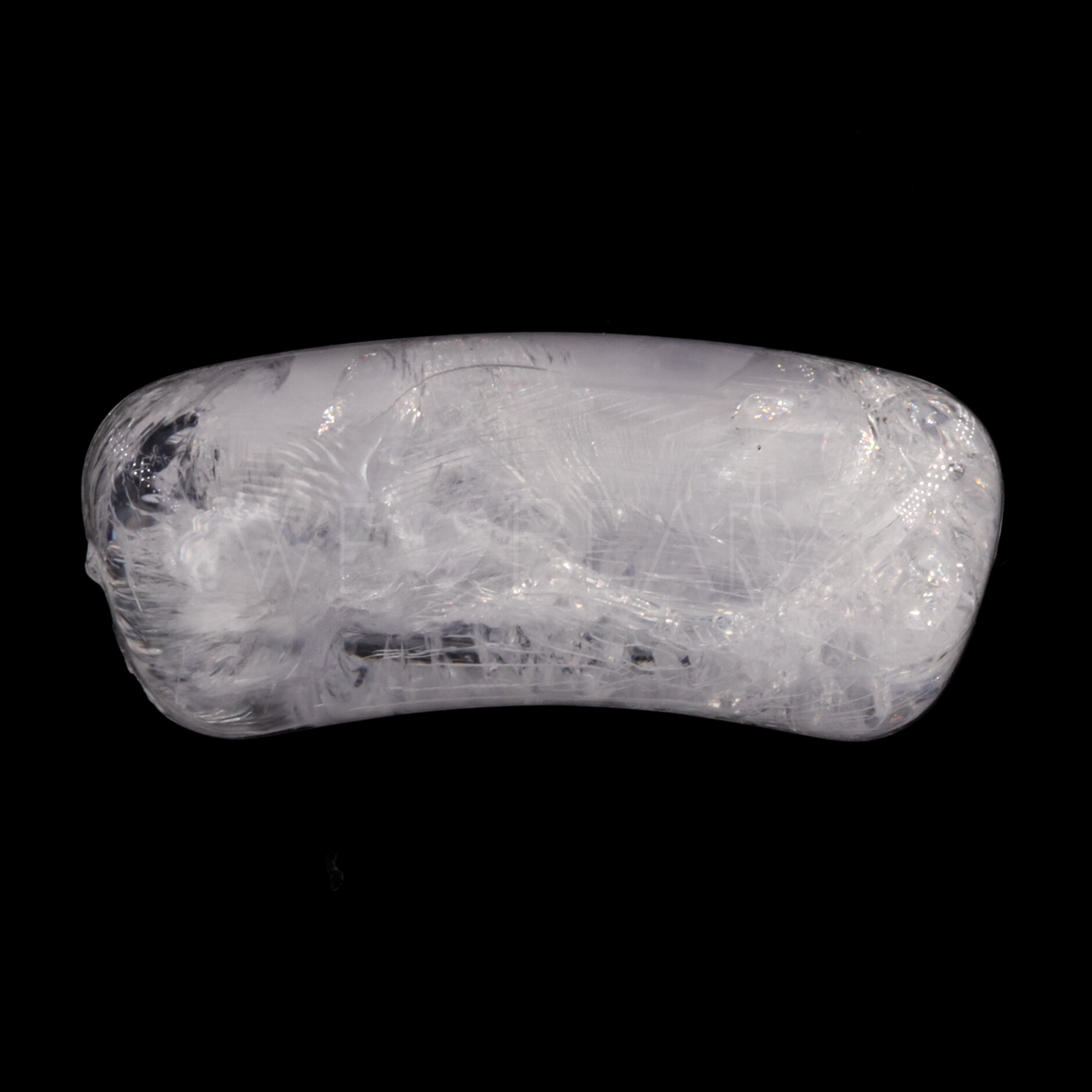 37x15 Perle Röhrchen in Eis klar