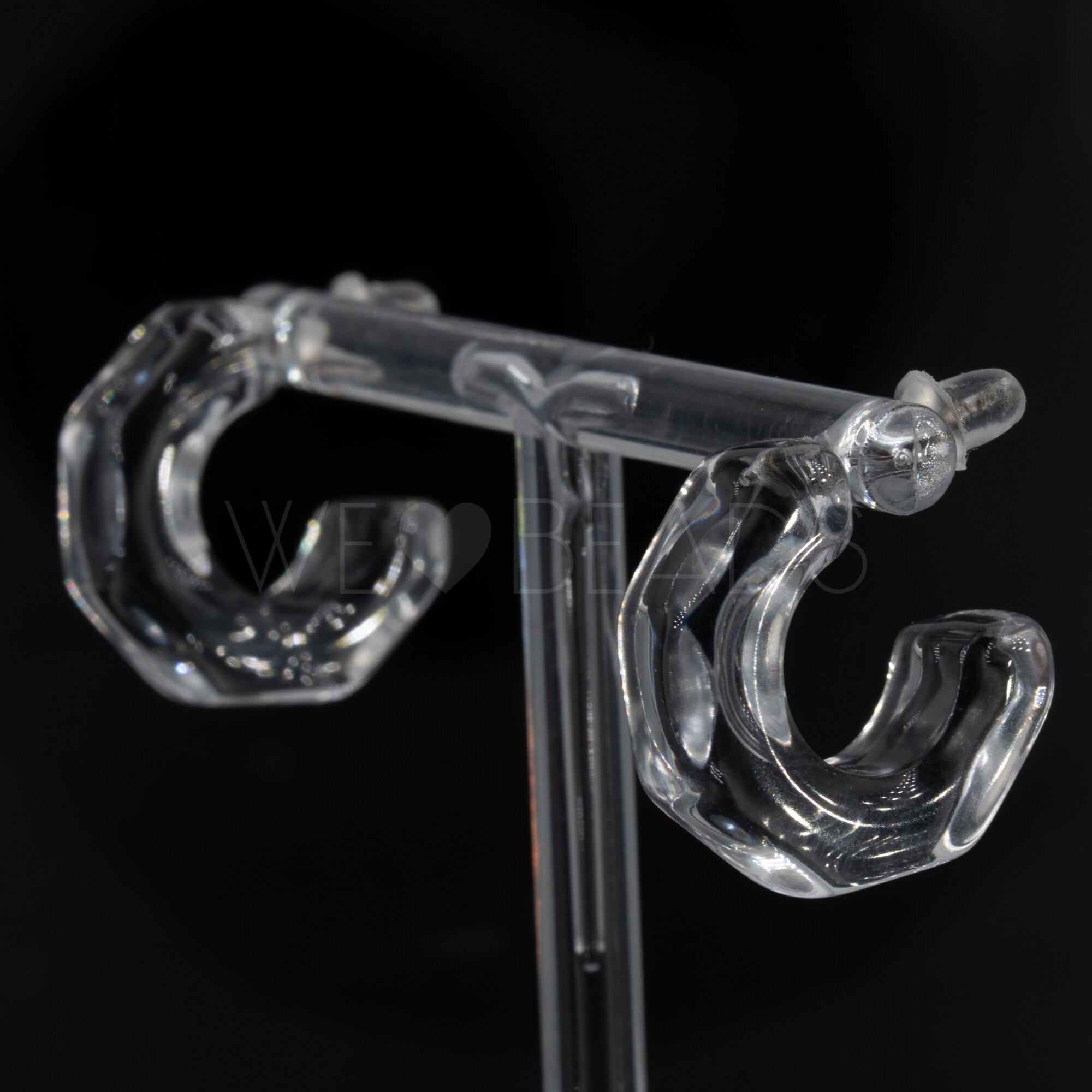 21mm Round Hoop in crystal