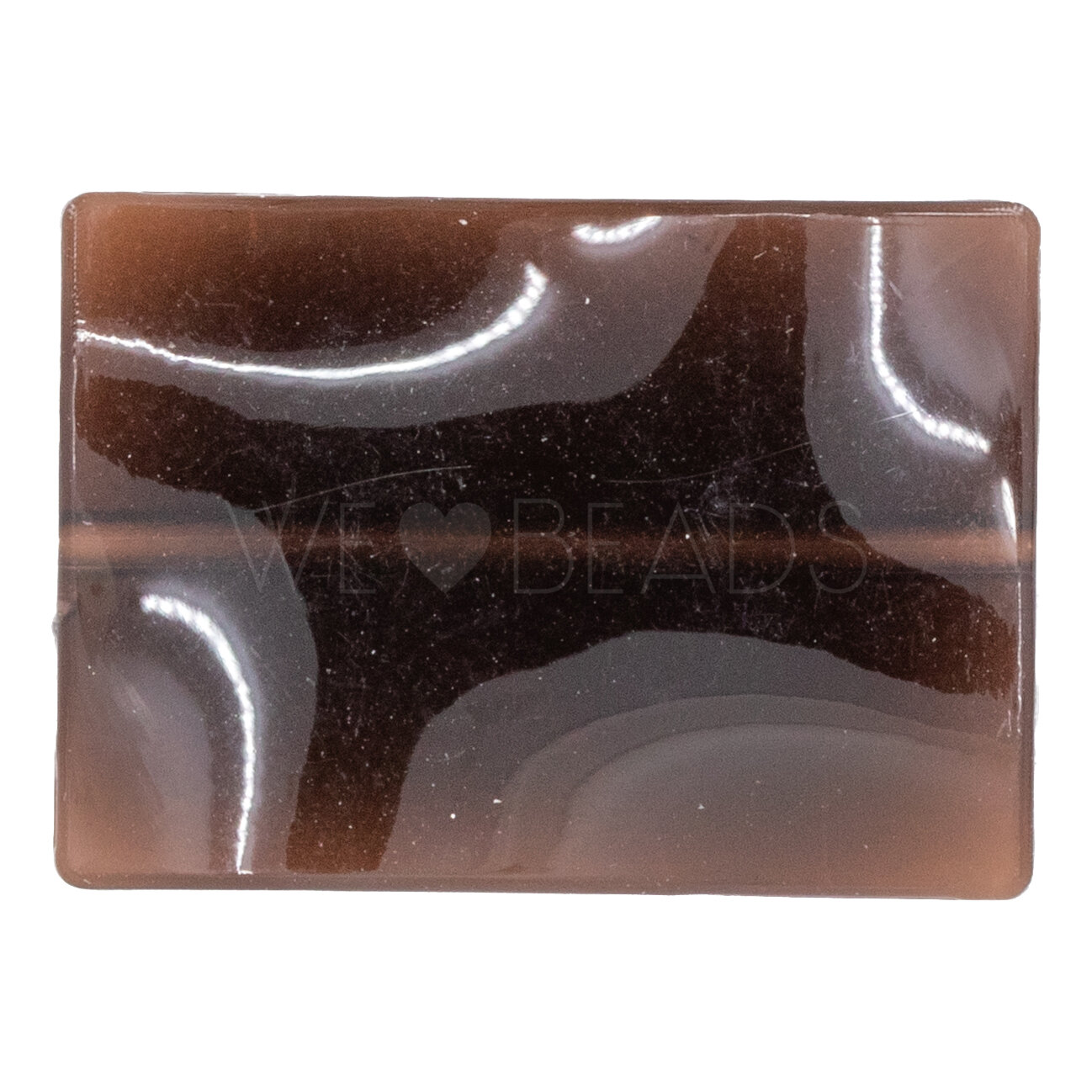 23x16 rectangular Beads in mahagony brown