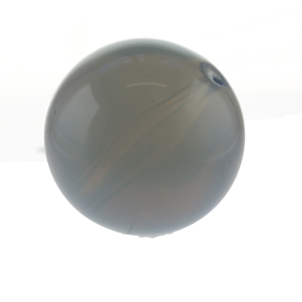 18mm Rundperle in  grau Opal