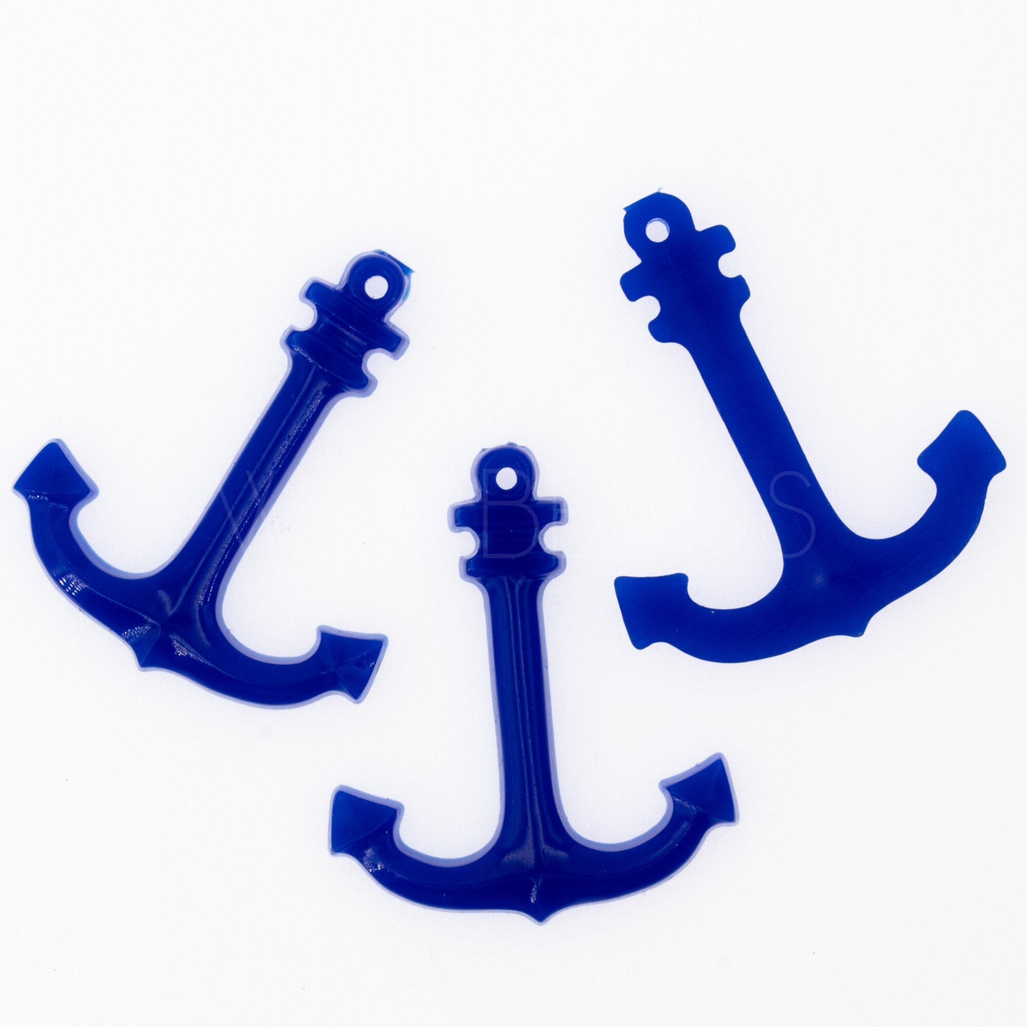 30x26 Anker Anhänger in ultramarinblau