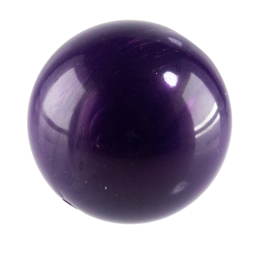 20mm Rundperle in  wildveilchen Seide