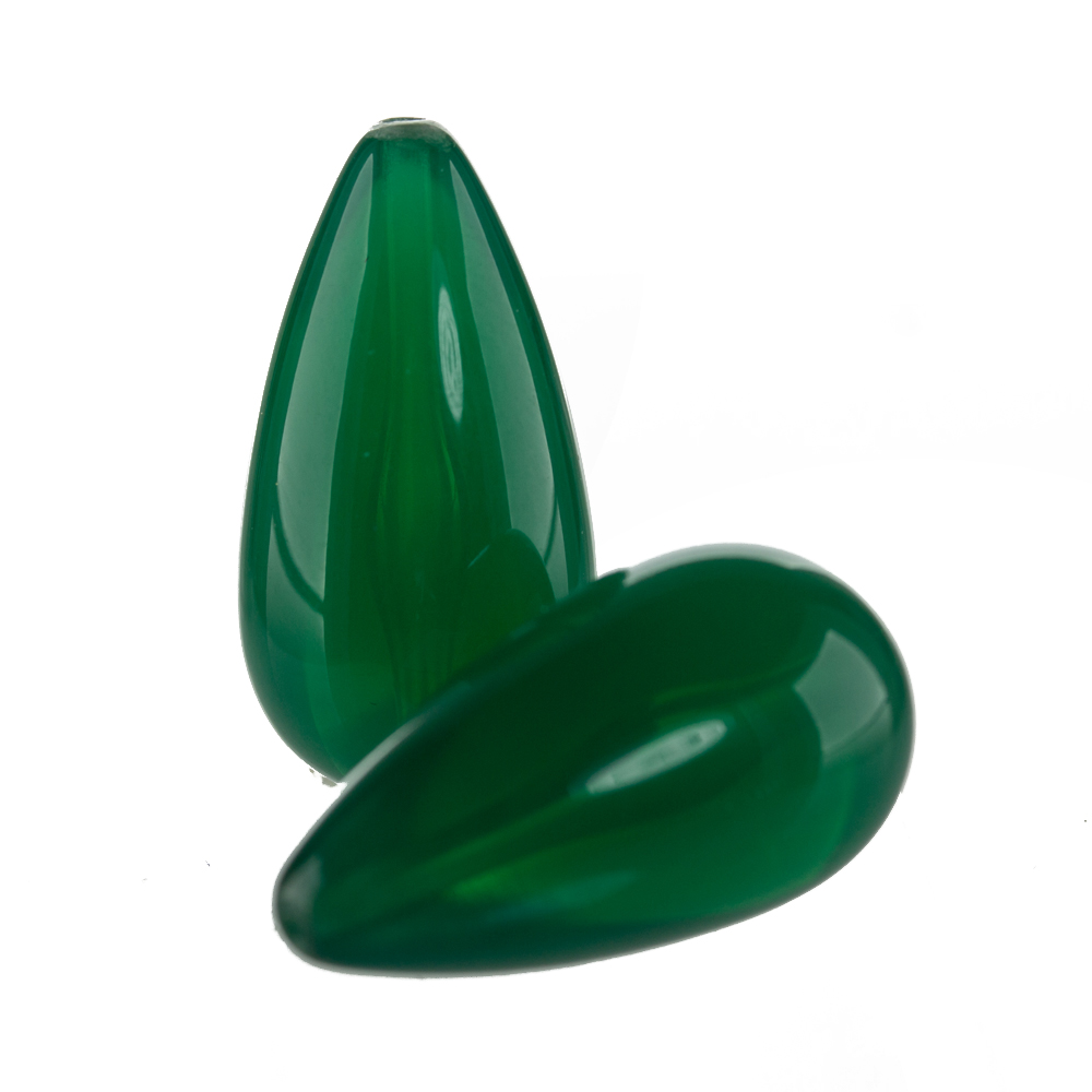 26x14 Tropfen perle in grün  