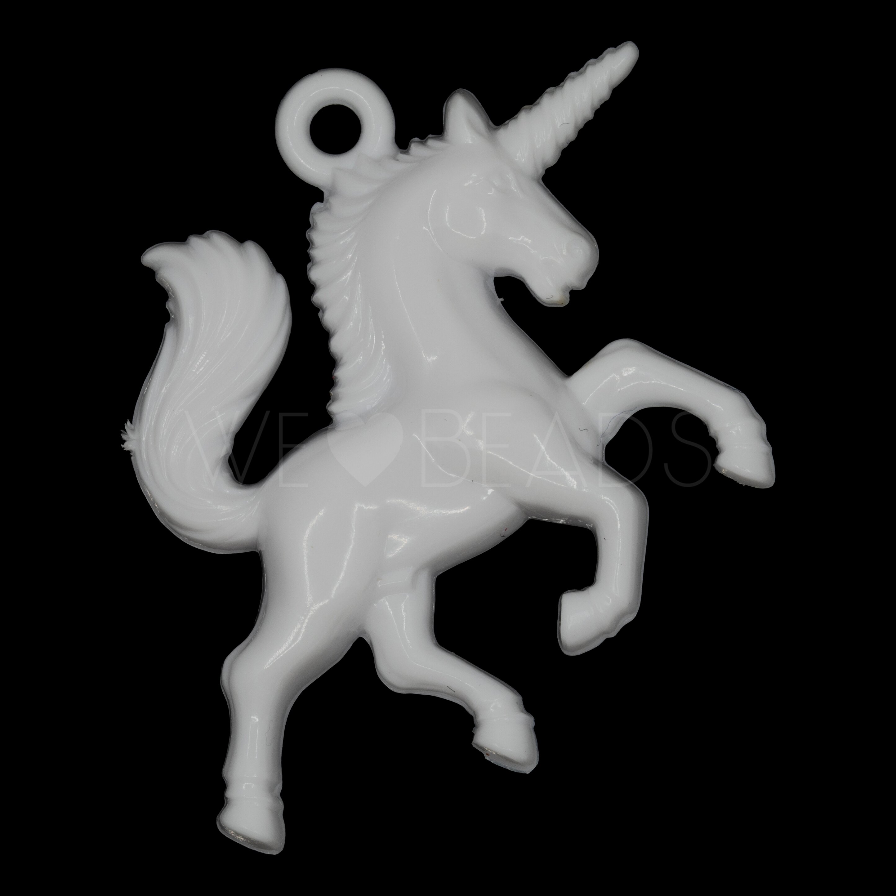 45x36 Unicorn Charm in white