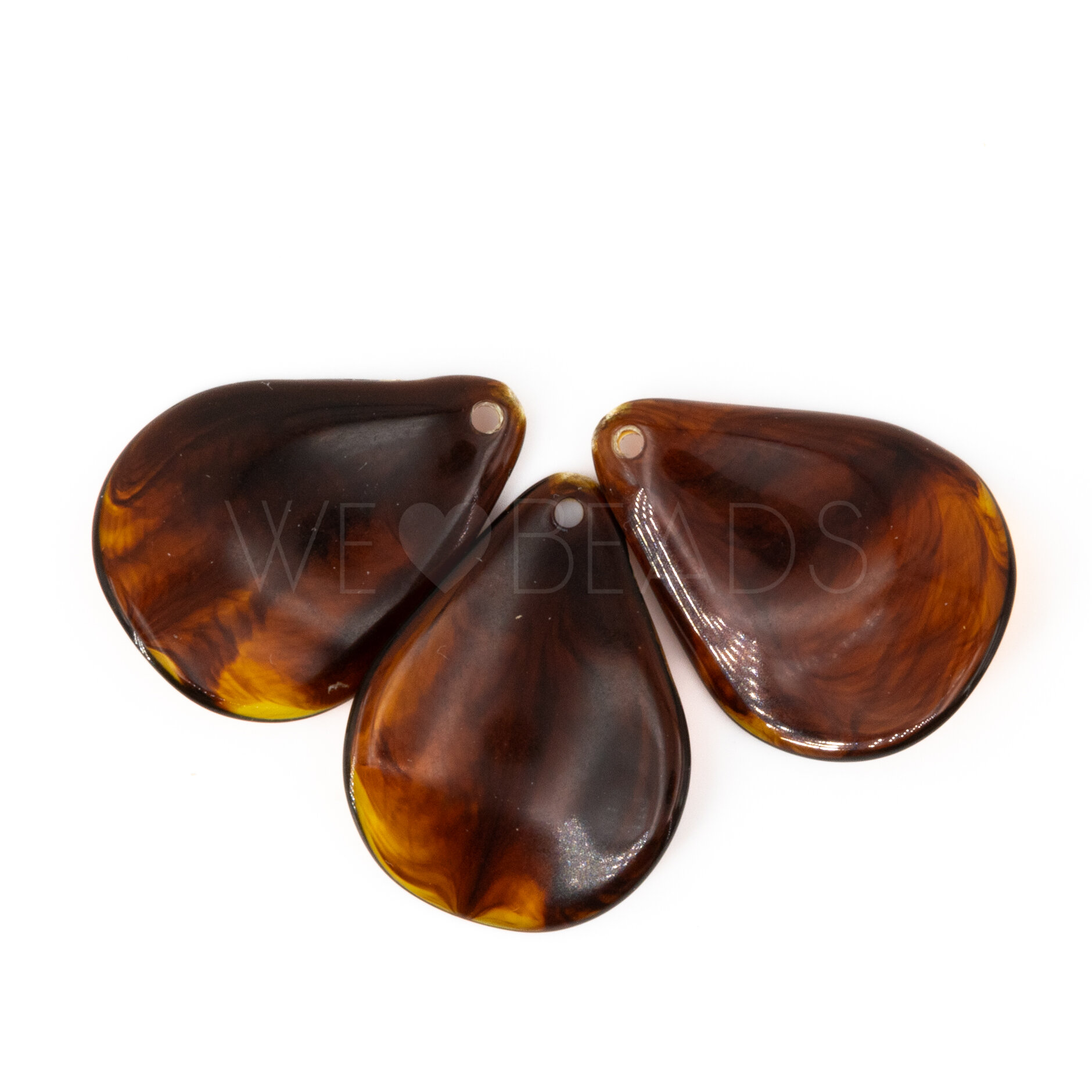 25x18 Blütenblatt in schildpatt