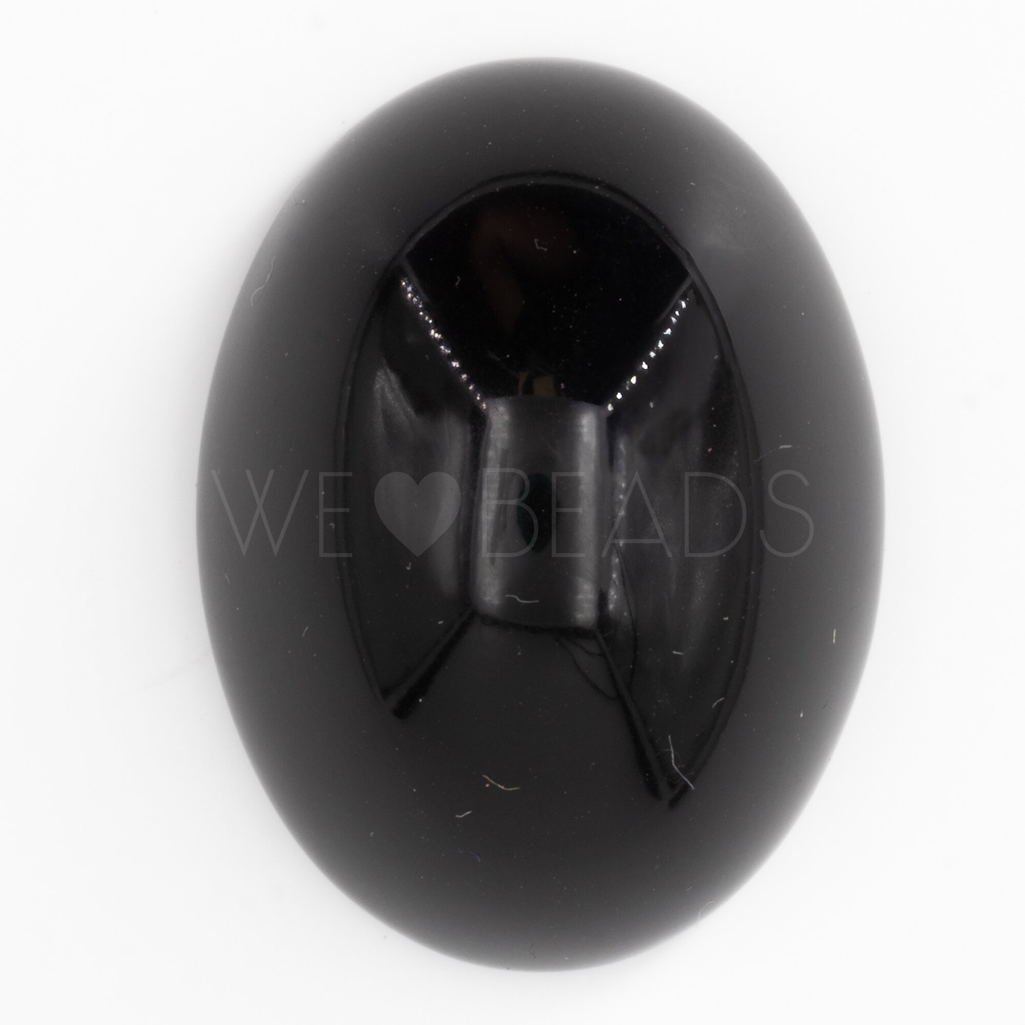 18x13 oval Cabochon in schwarz
