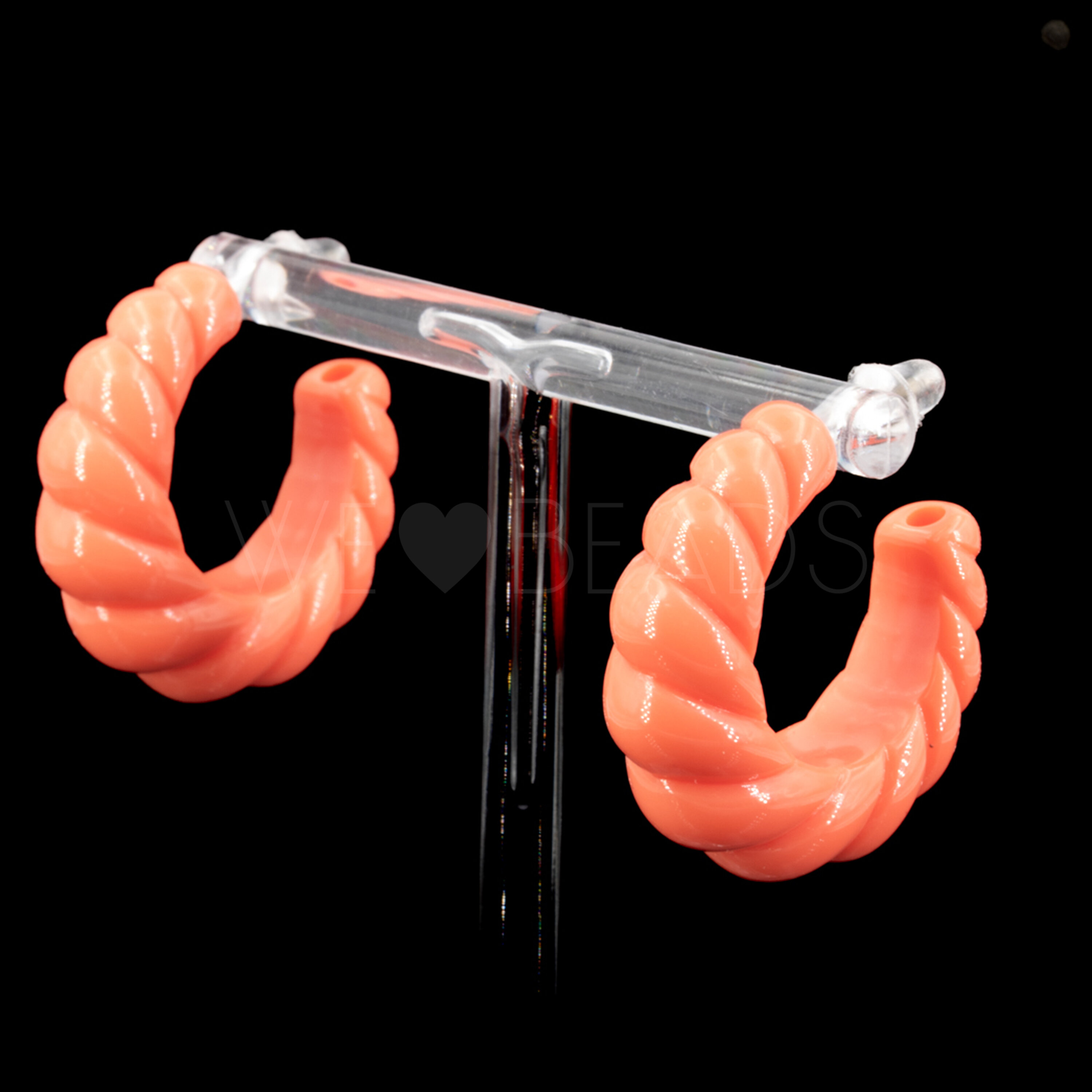 30mm Rund Creole in korall