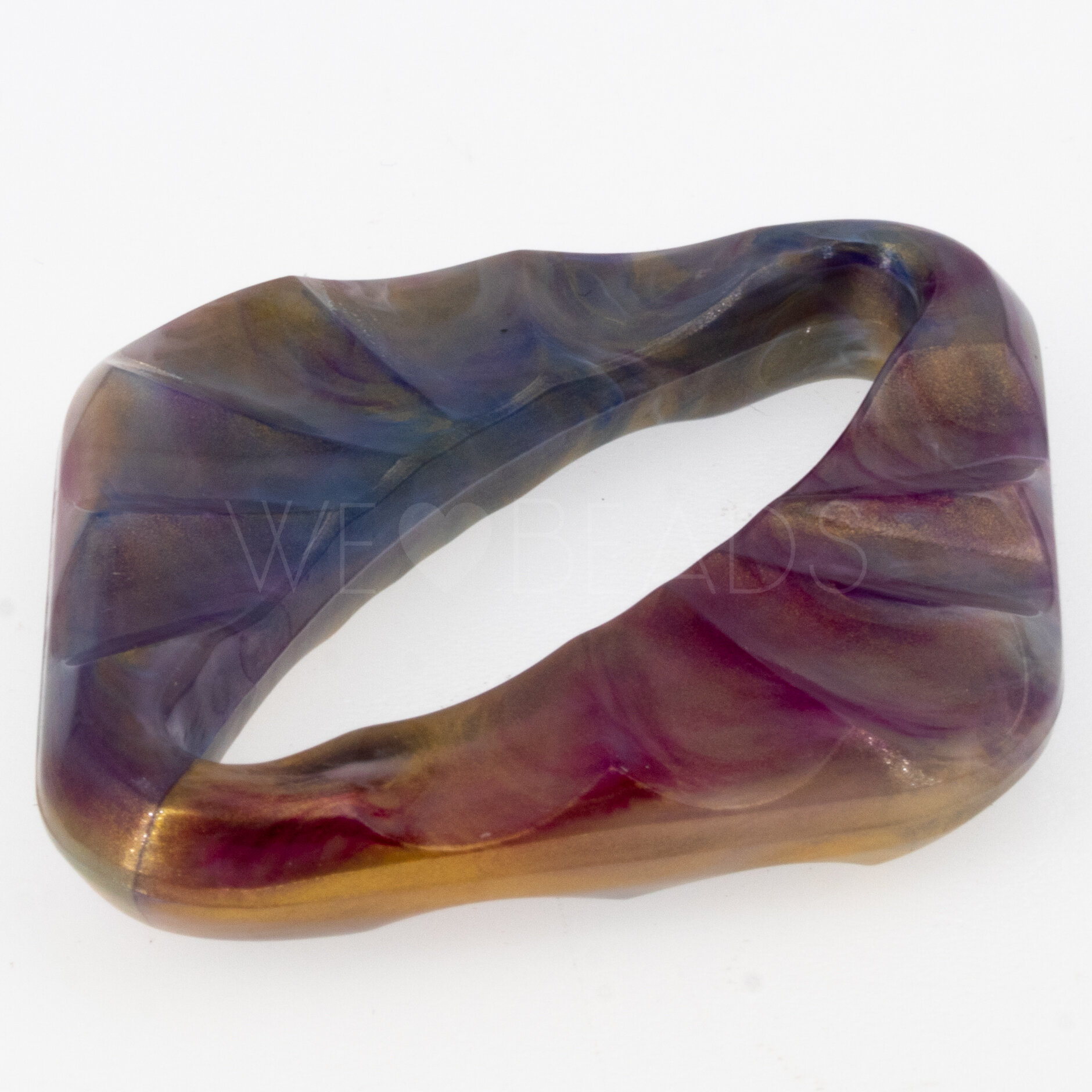53x43 Ring Raute in lila jade 