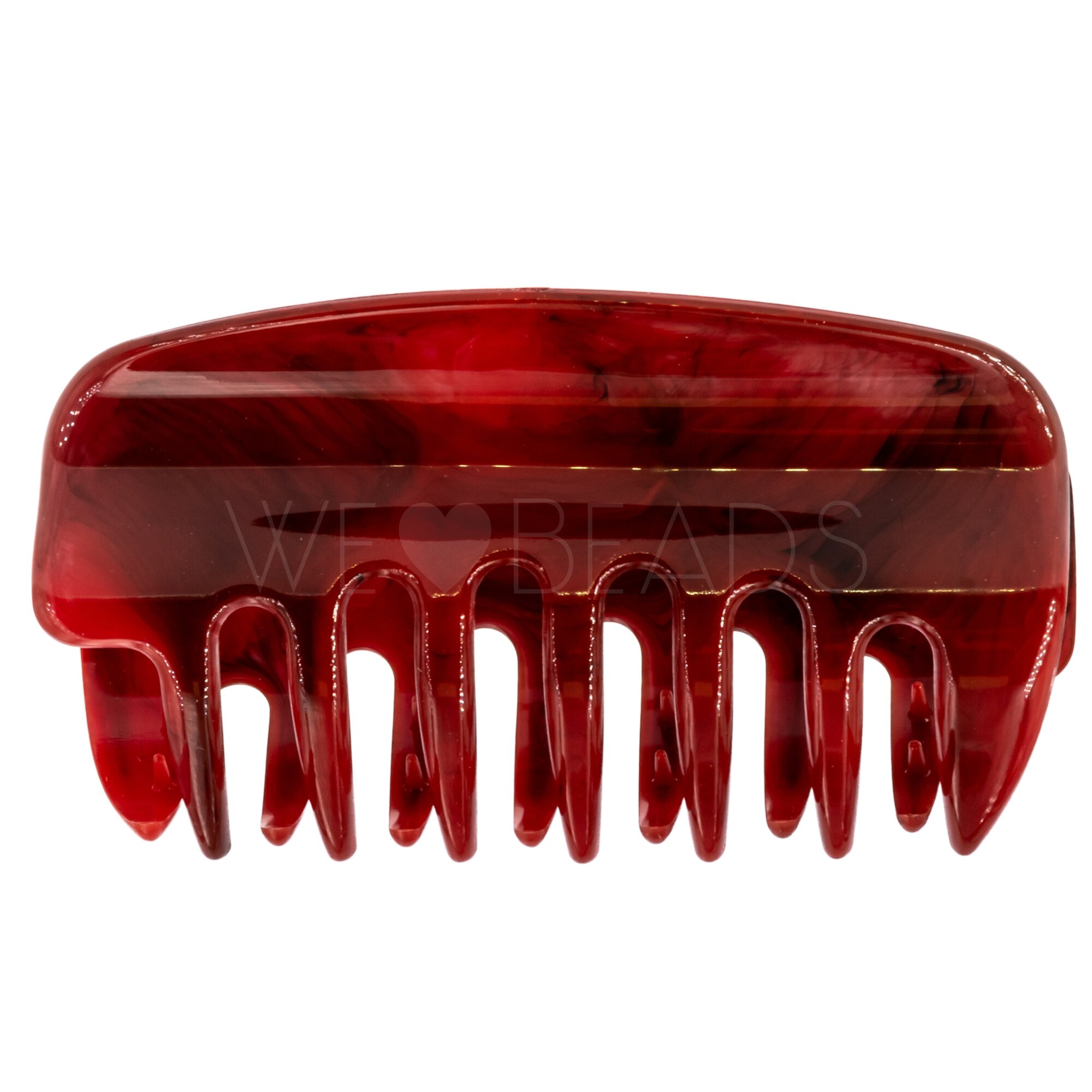 Haarklammer in Weinrot , Large