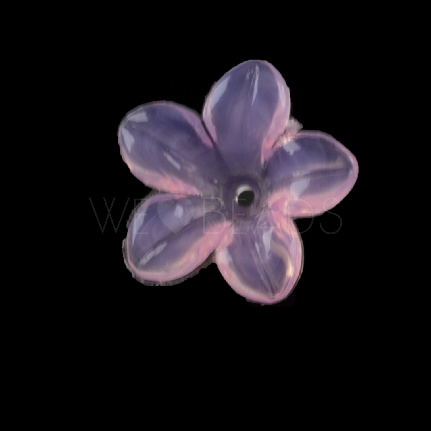 14mm Flower Beads in pink lavender