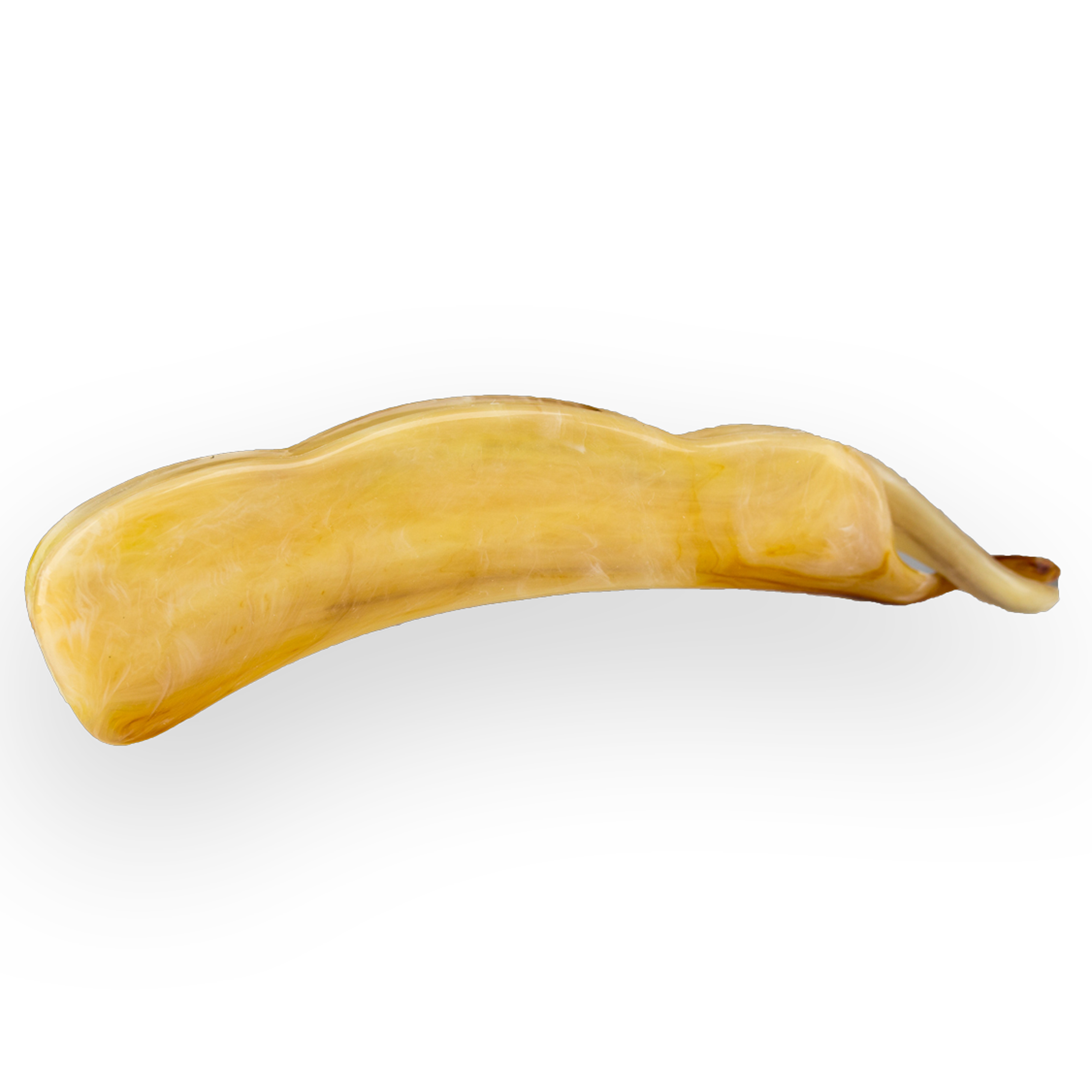 10cm Bananenspange in elfenbein Marmor, medium