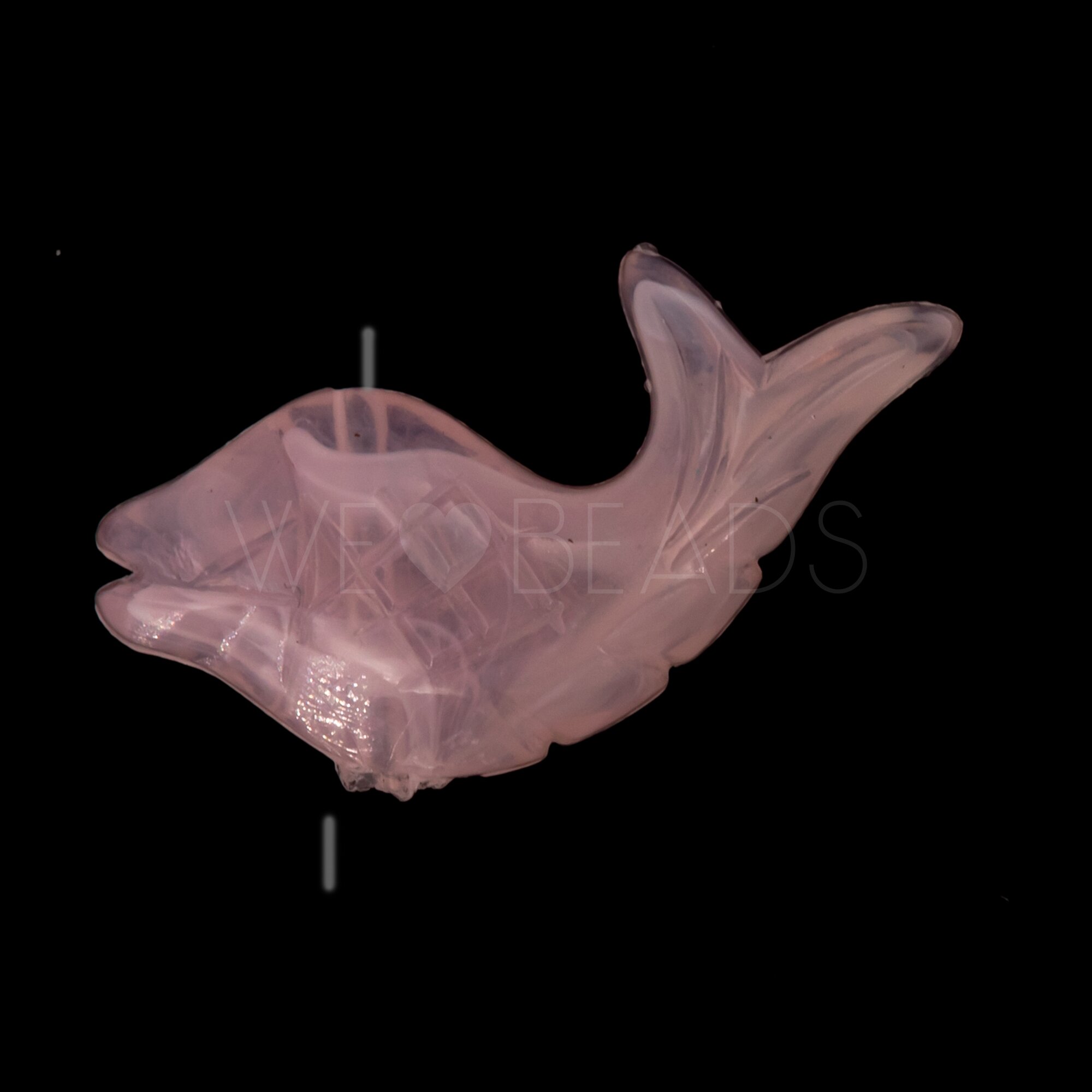 30x15 Fisch Perle in rosenquarz effekt