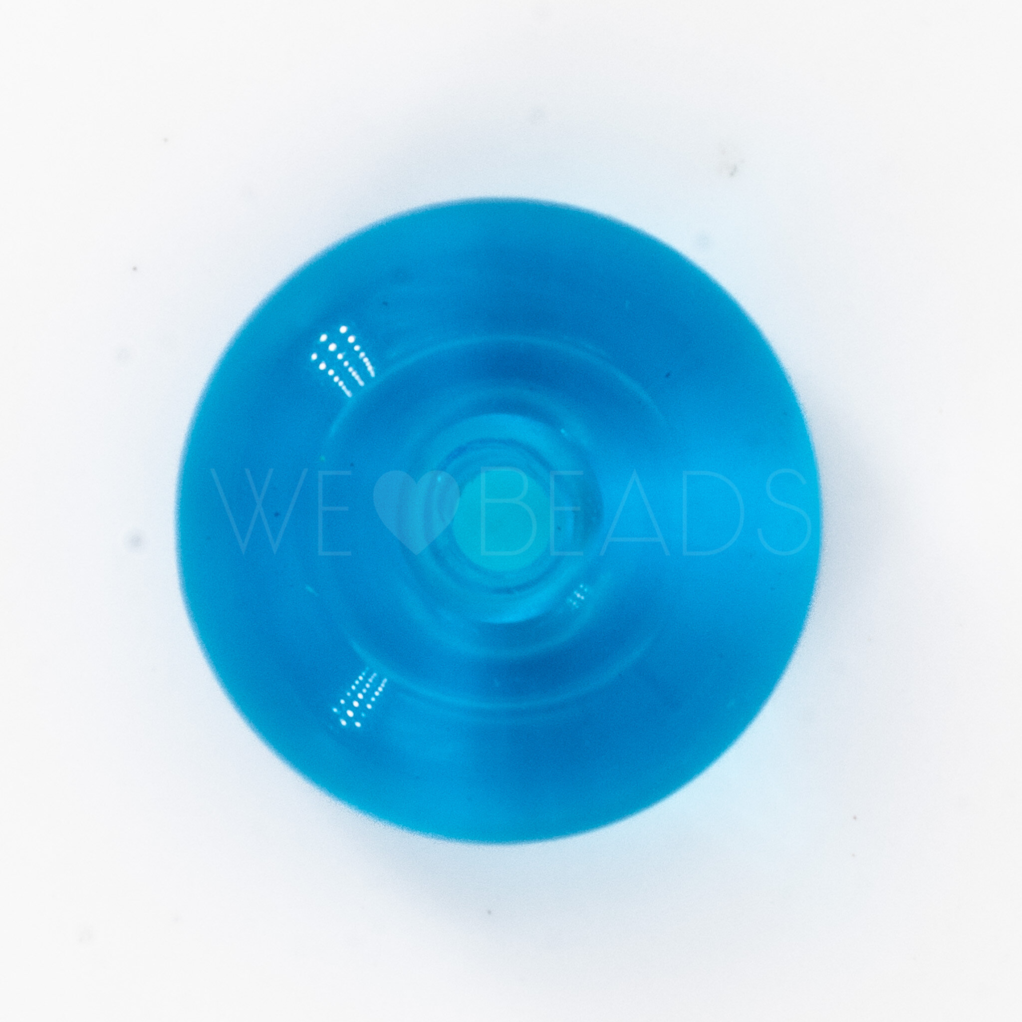 10mm Donut Beads in deep sky blue