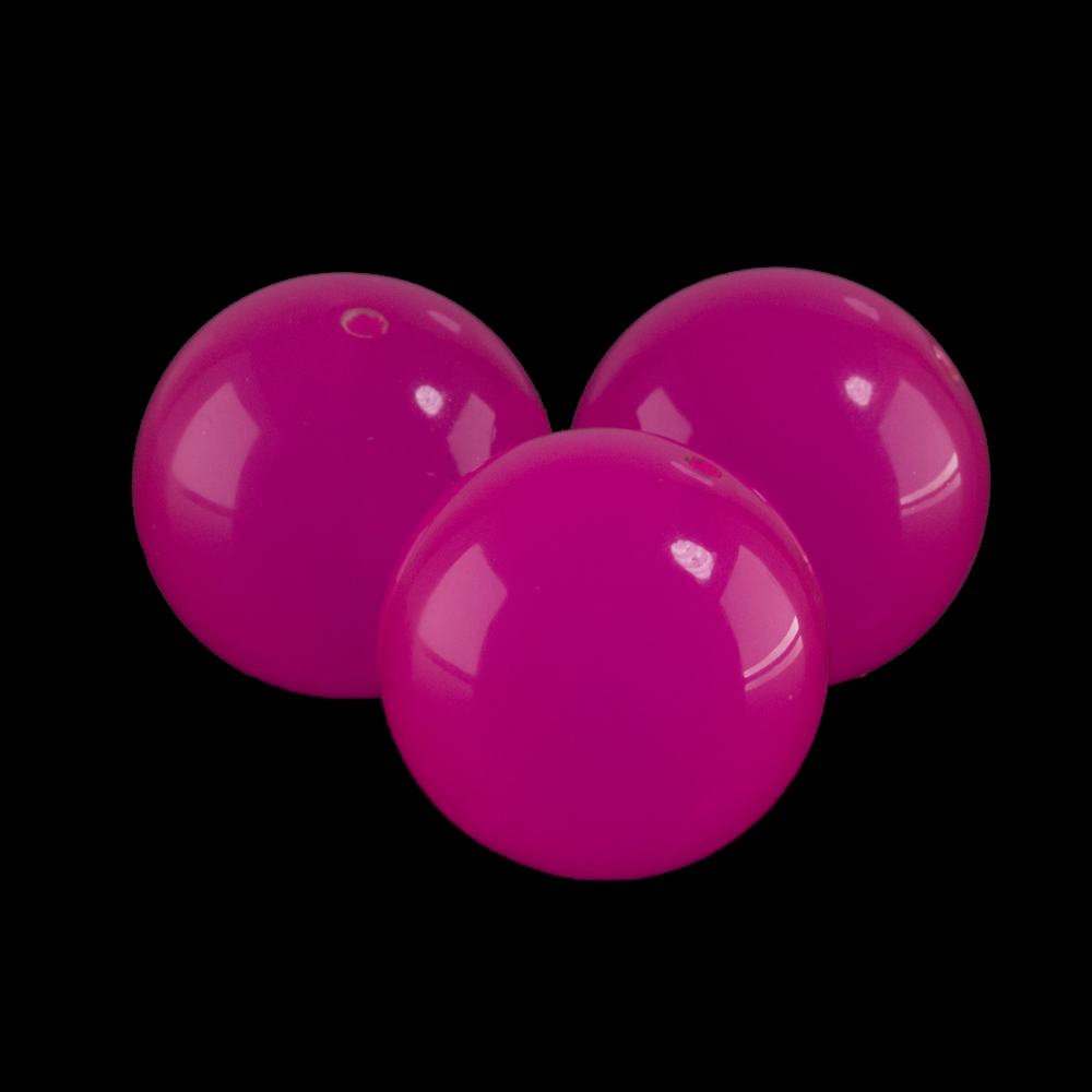 30mm Rundperle in  neon pink Opal