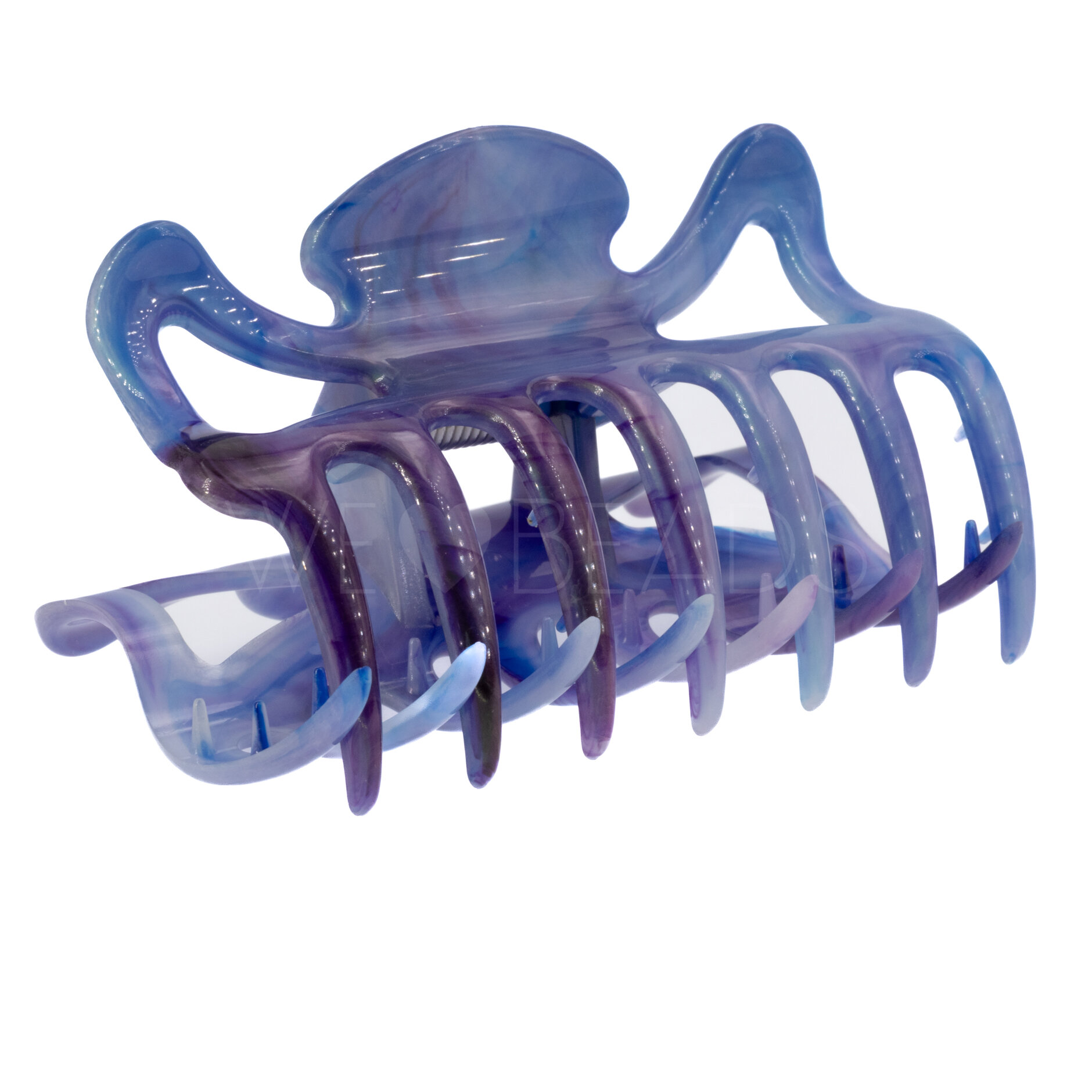 Haarklammer in blau aurora (Large)