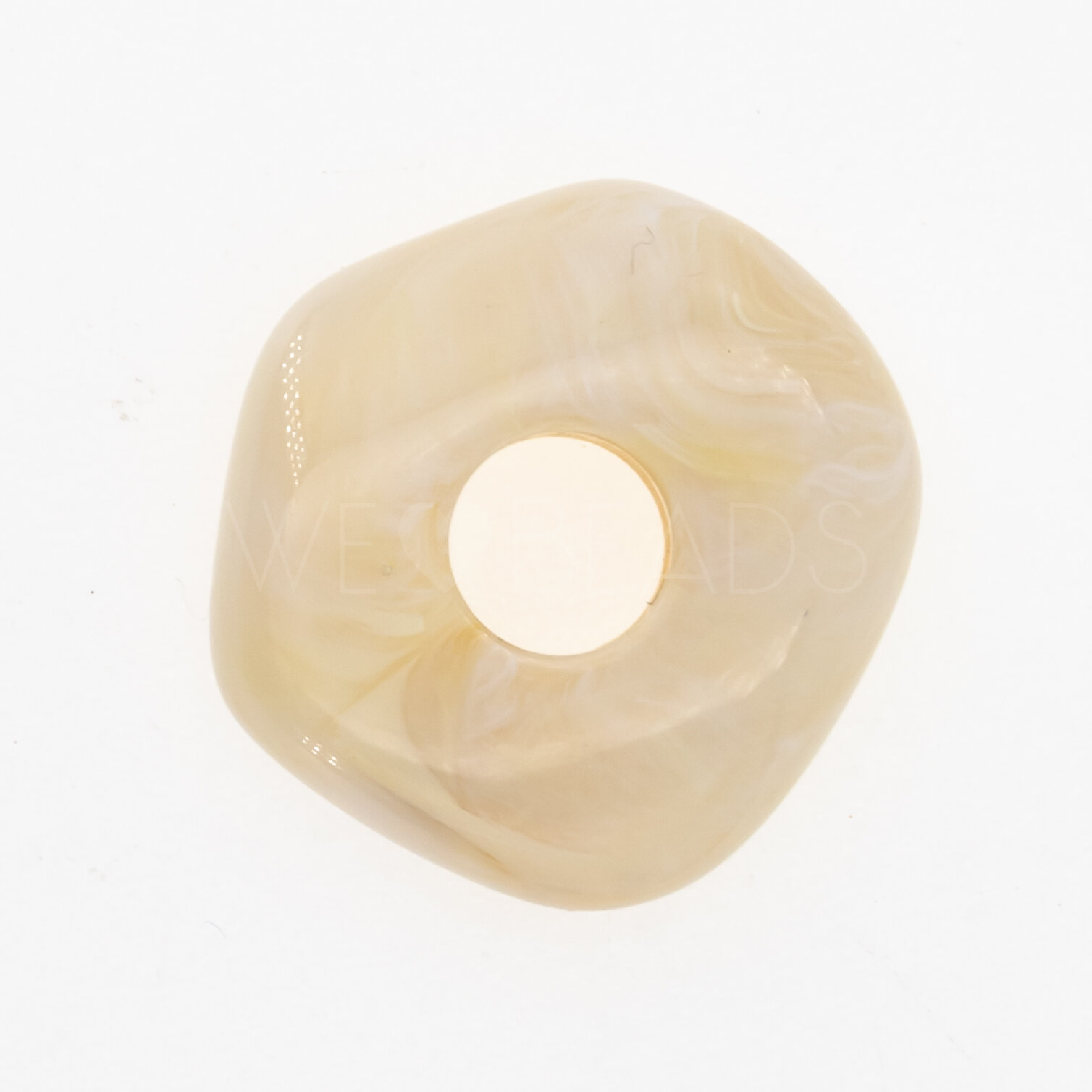 20mm Donut Beads in ivory