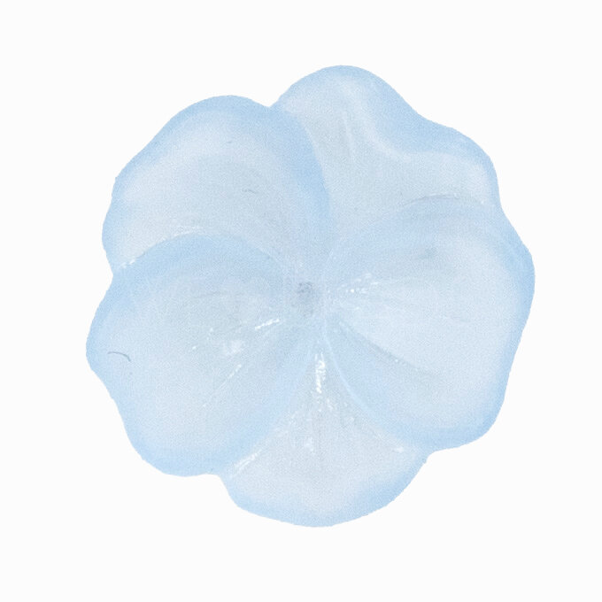 14mm Flower Beads in air blue