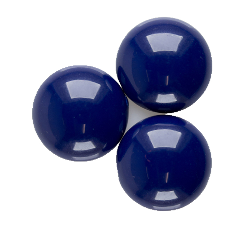20mm Cabochon Rund in stahlblau