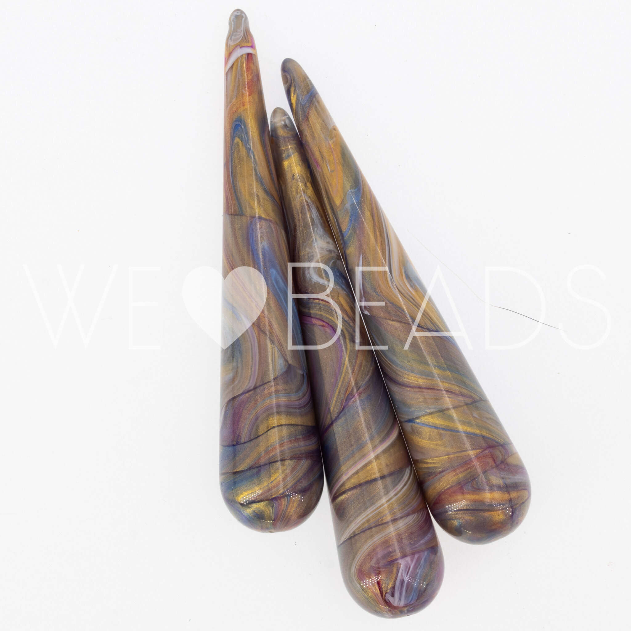 60x12 Perle Tropfen in lila jade 