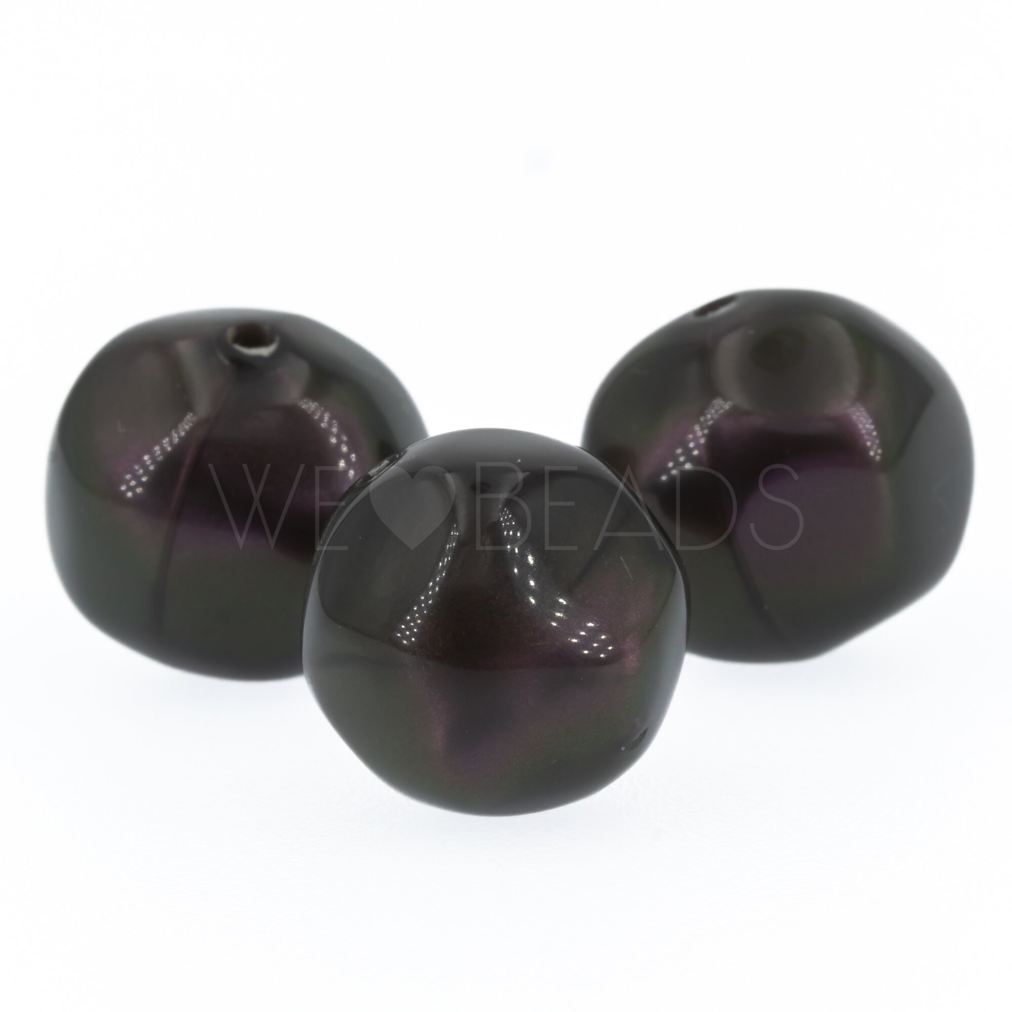 15mm baroque Beads- radiant purple violet Silk