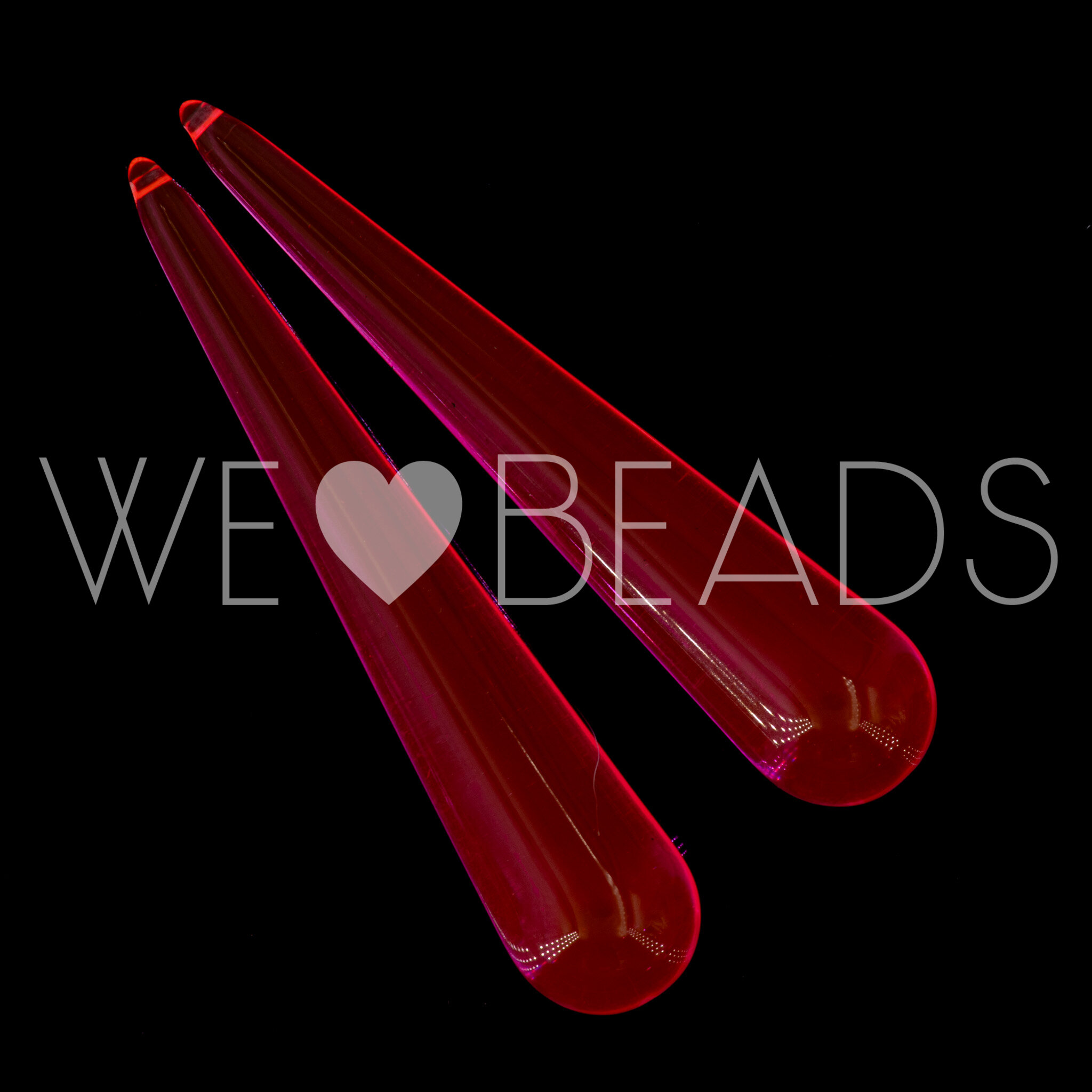 60x12 Perle Tropfen in neon pink 