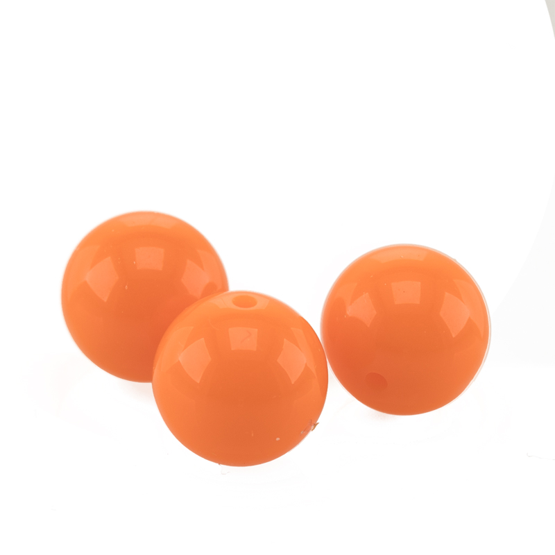 10mm Rundperle in  Orange Satt
