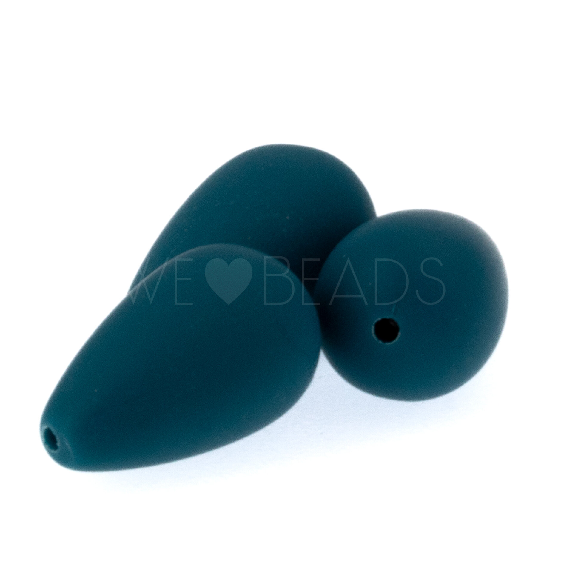 14x8 Tropfen perle in petrol dunkel 